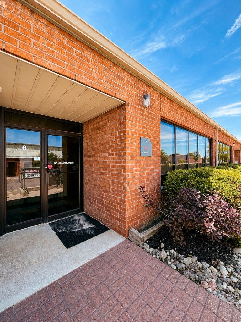 Our Mississauga office entrance at 6655 Kitimat Rd, Unit 6 — warm, quiet, and easy to find.