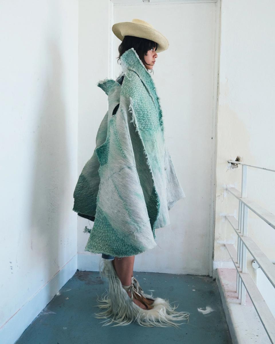 Copper wire hand stitched jacket