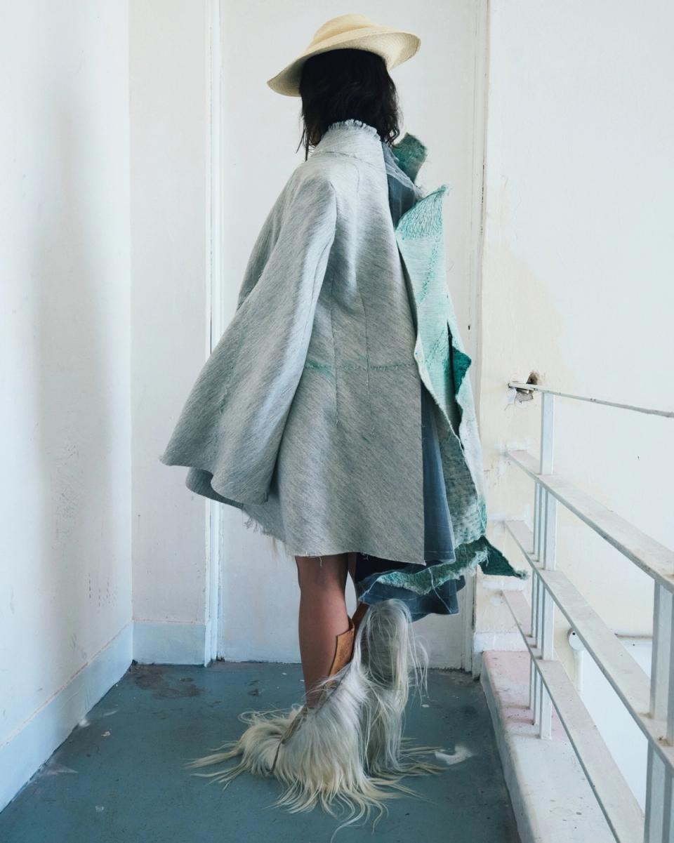 Copper wire hand stitched jacket