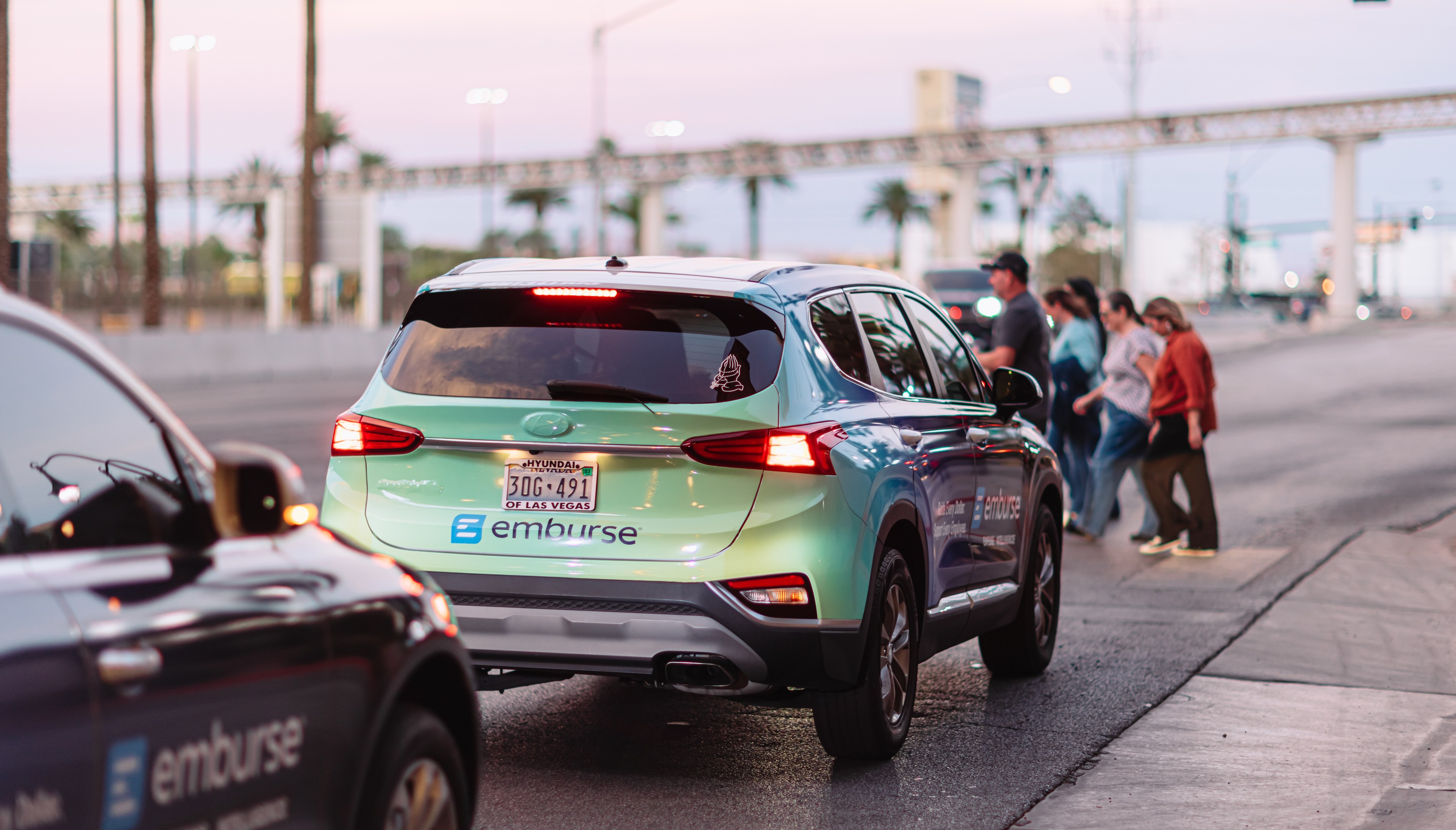 Emburse wrapped car OOH campaign in Las Vegas via GOOD TRAFFIC