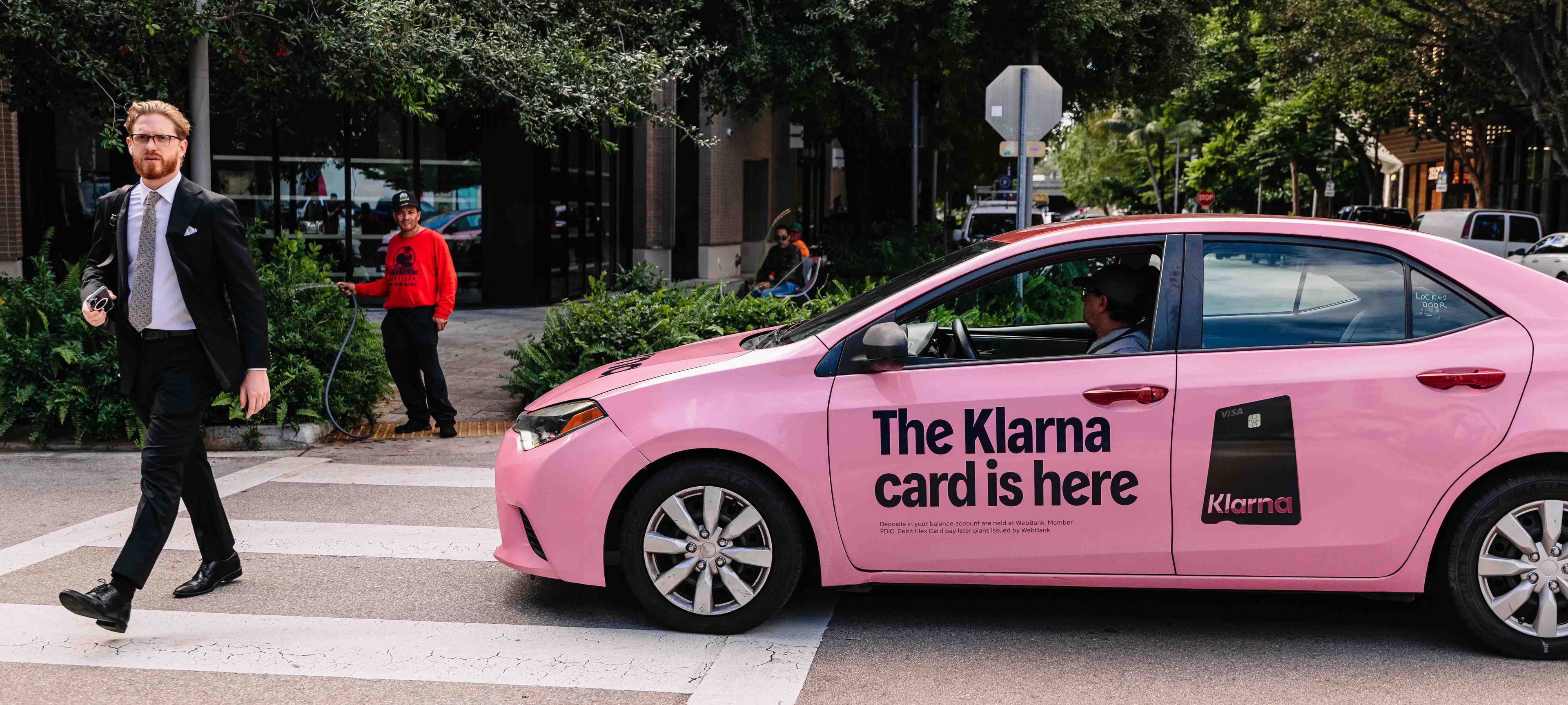 Klarna wrapped car Miami