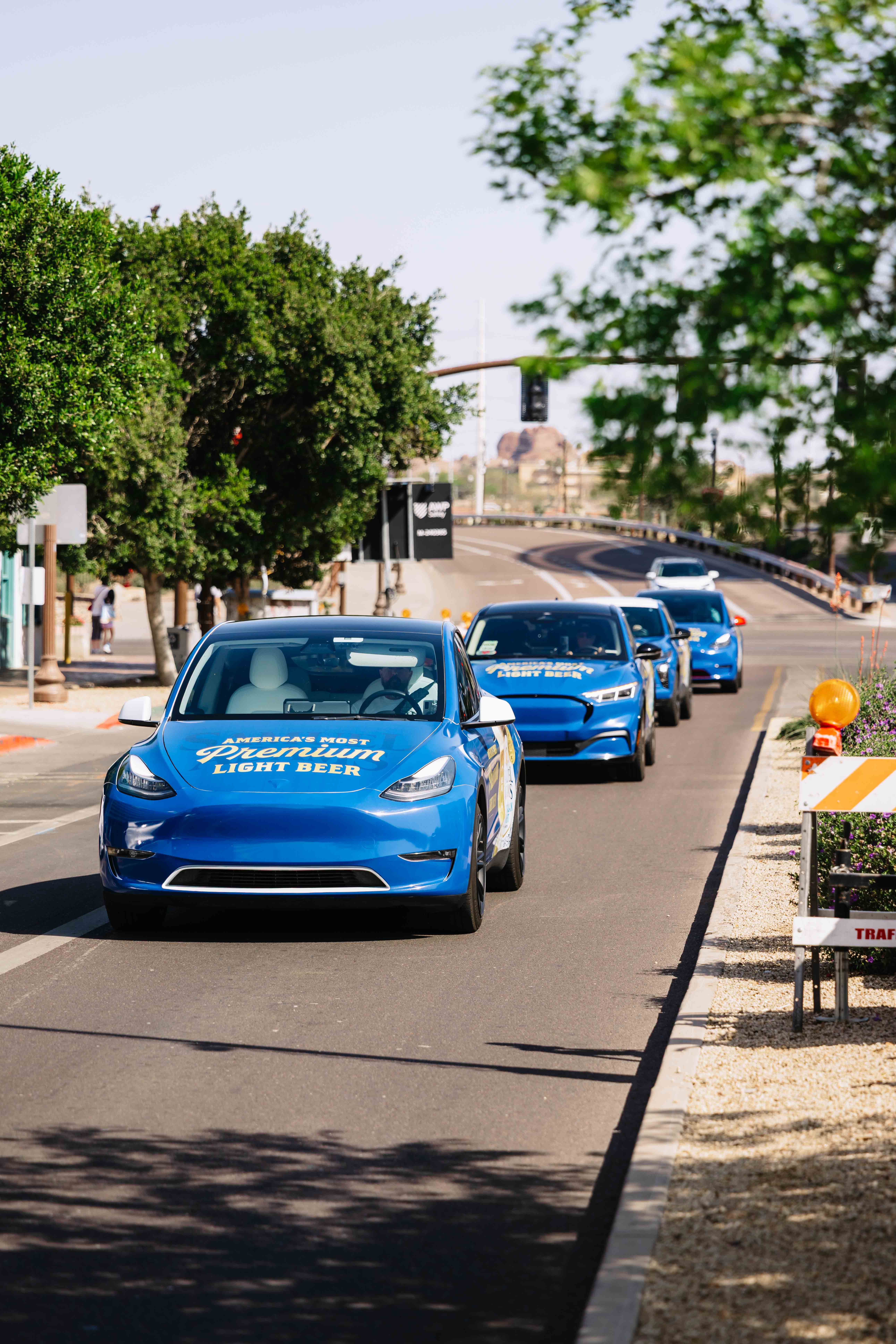 Boston Beer/Sam Adams wrapped rideshare vehicle in Phoenix