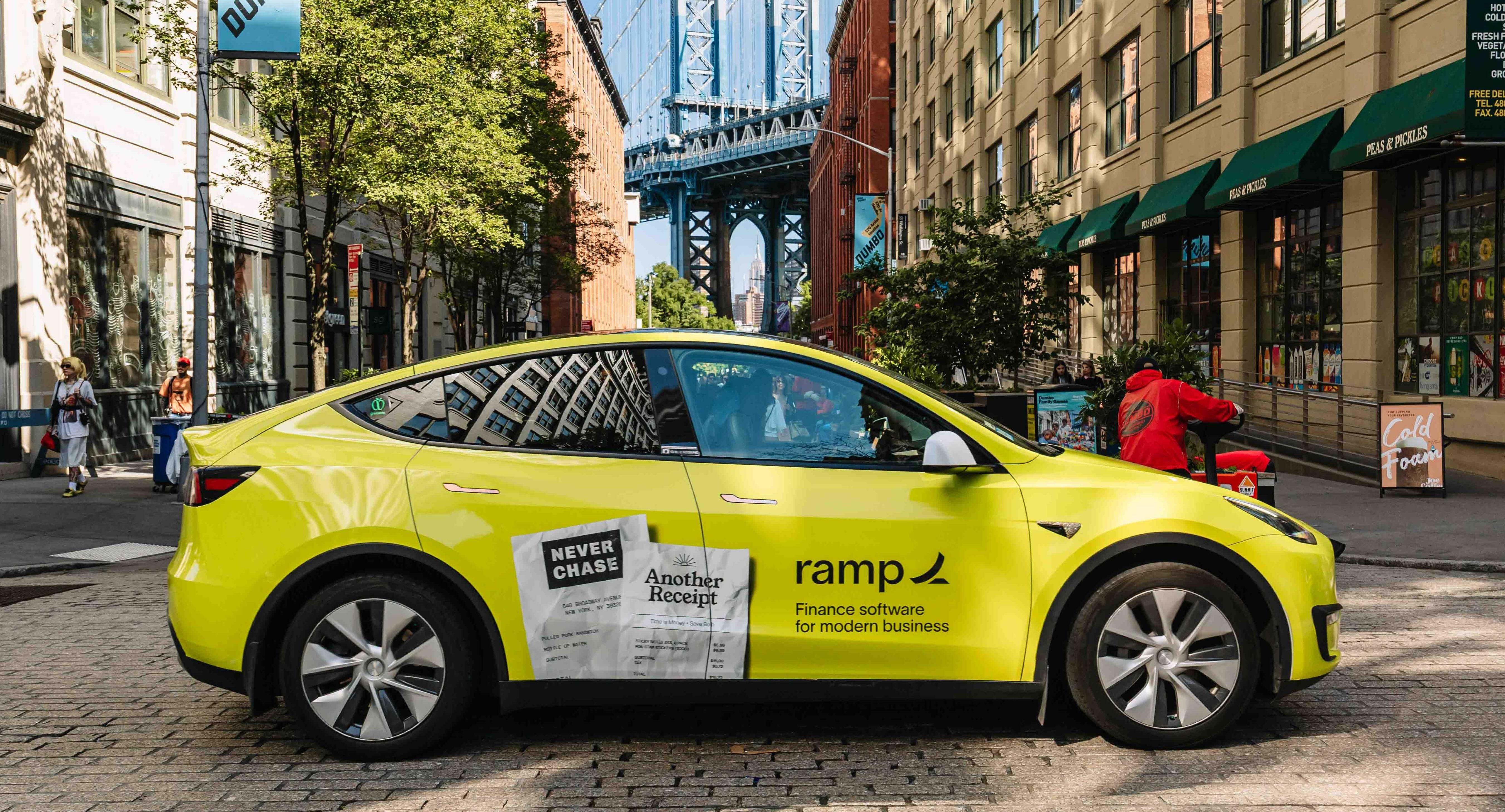 Ramp wrapped car OOH campaign in NYC via GOOD TRAFFIC