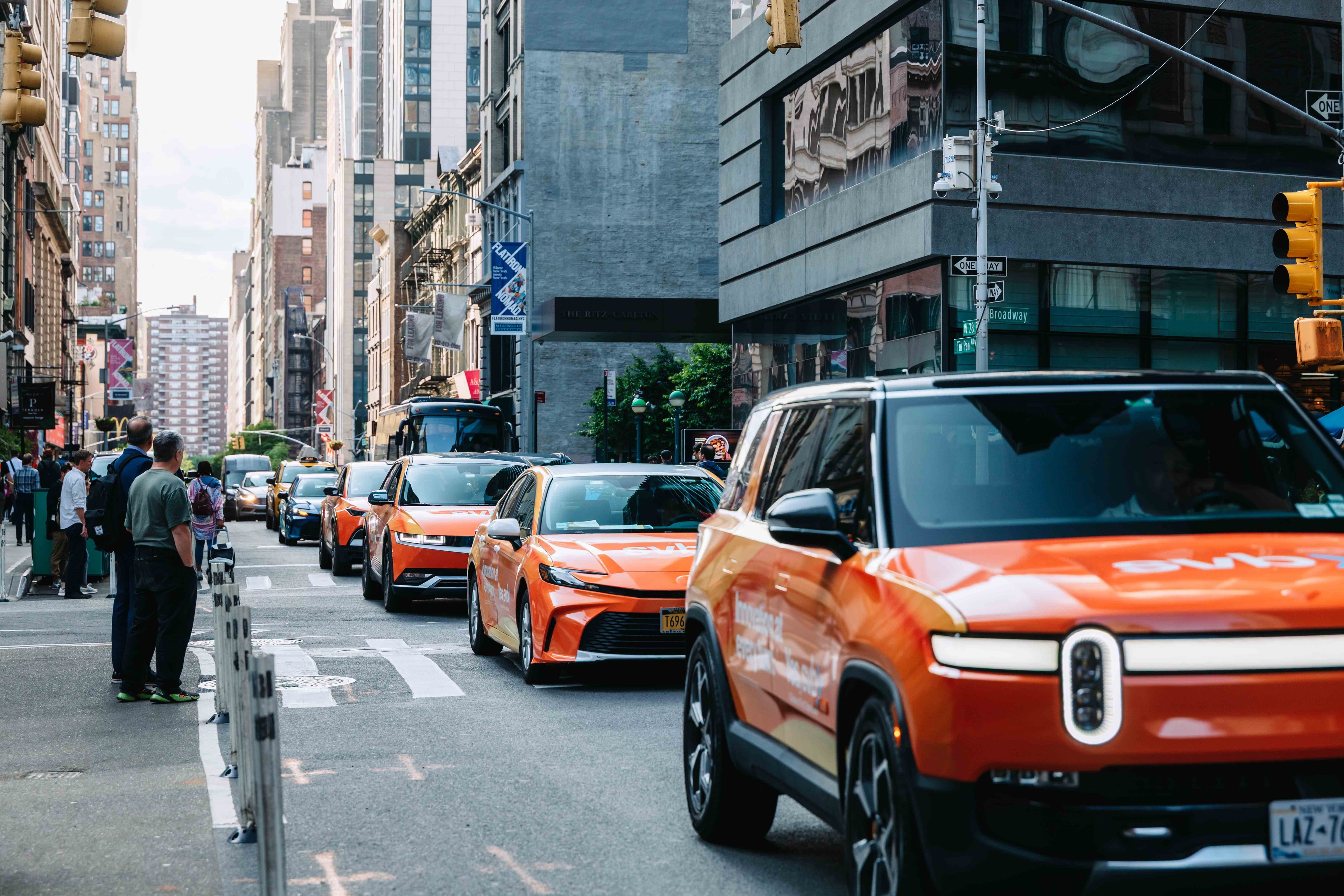 SVB wrapped rideshare campaign in NYC