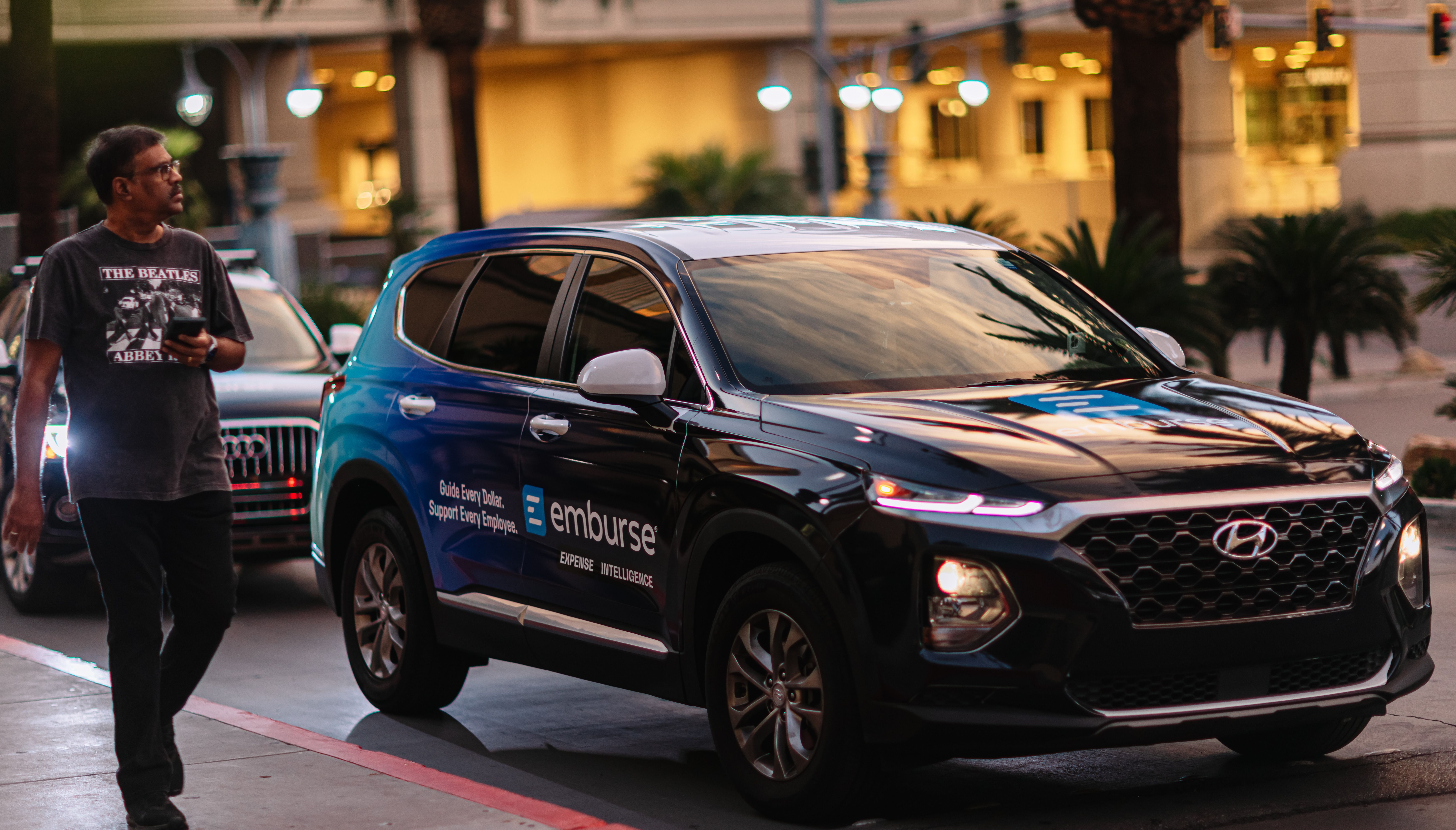 Emburse wrapped car OOH campaign in Las Vegas via GOOD TRAFFIC