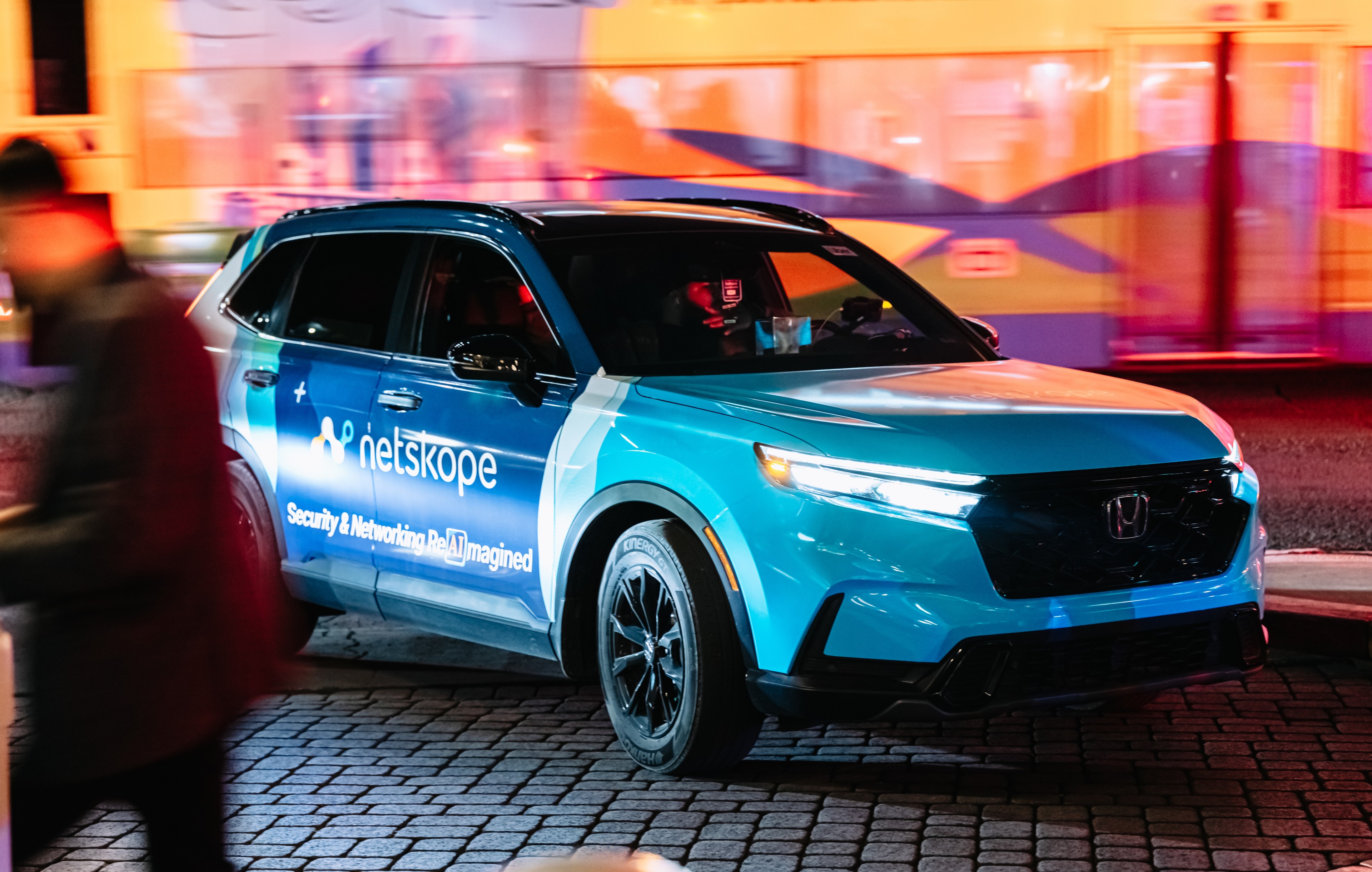 Netskope wrapped car OOH campaign in Las Vegas via GOOD TRAFFIC