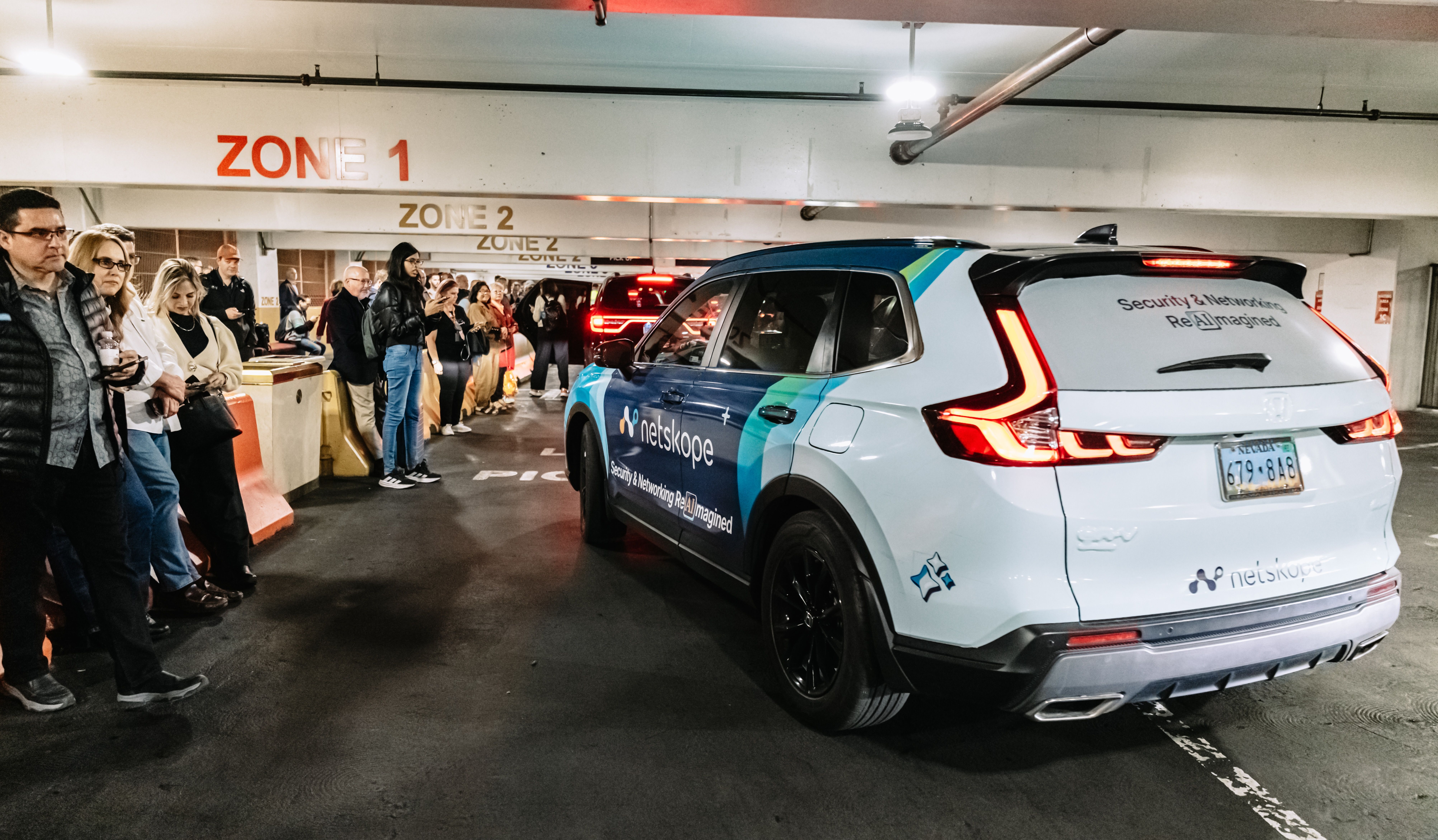 Netskope wrapped car OOH campaign in Las Vegas via GOOD TRAFFIC