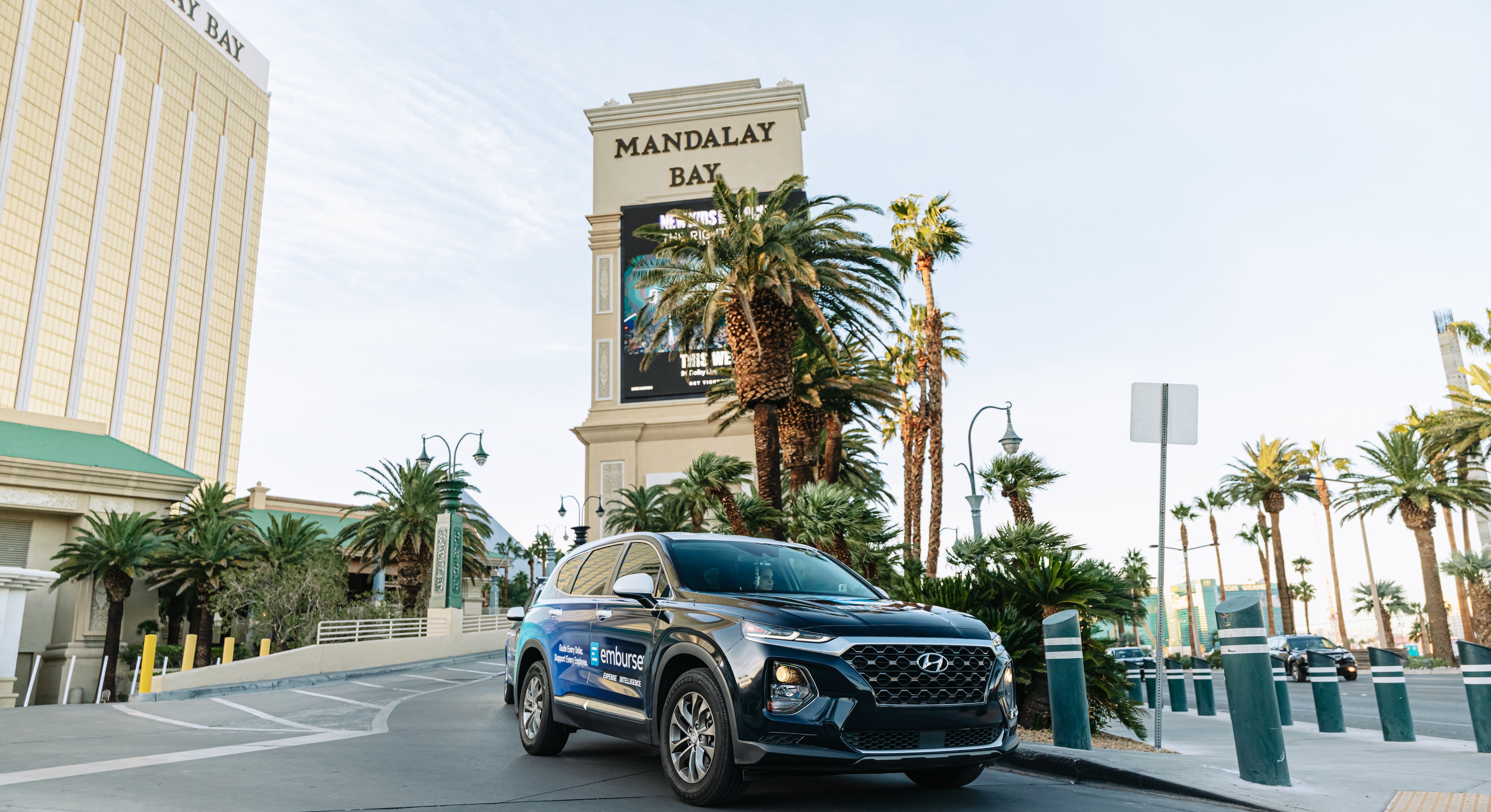 Emburse wrapped car OOH campaign in Las Vegas via GOOD TRAFFIC