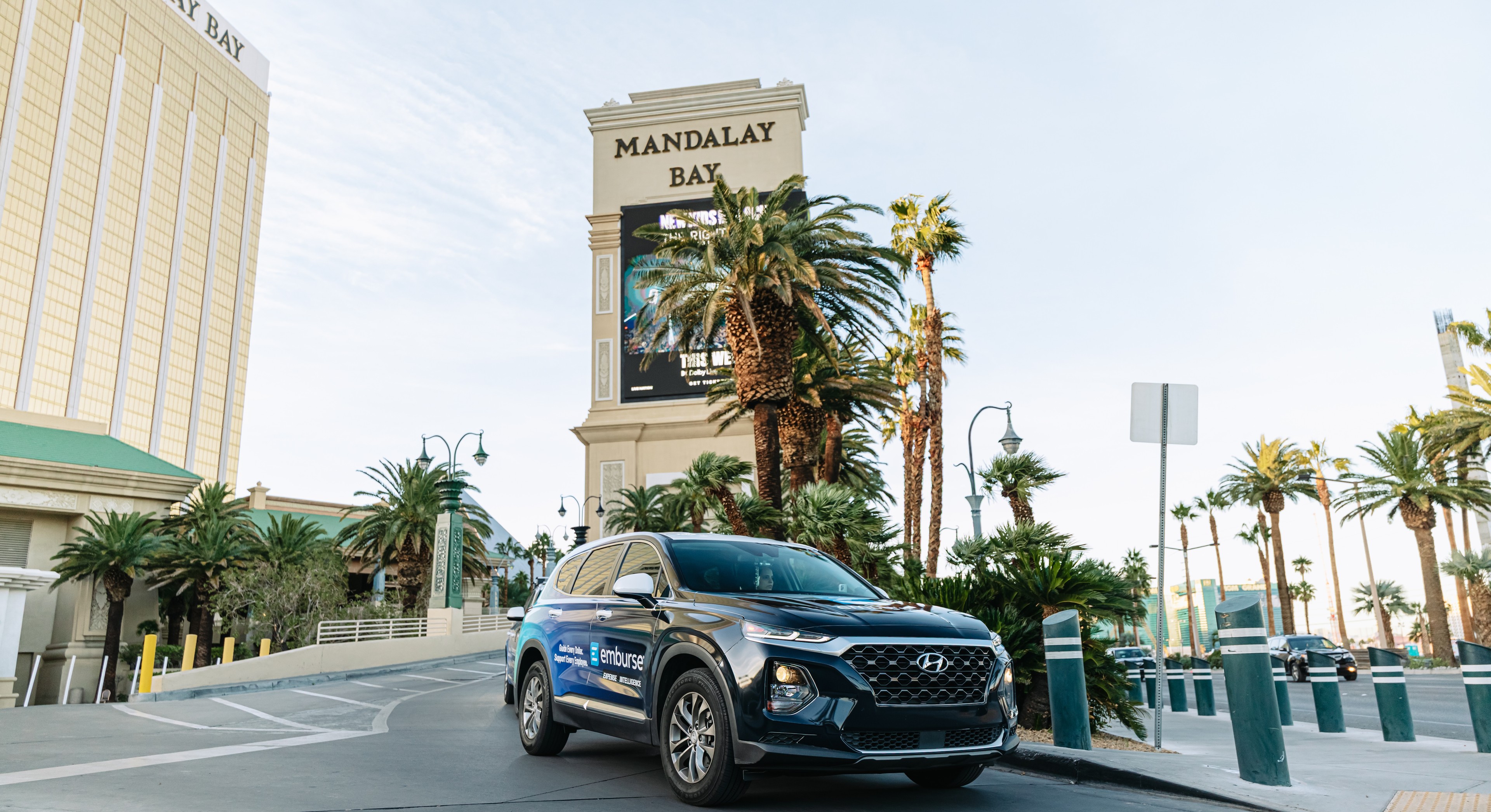 Emburse wrapped car OOH campaign in Las Vegas via GOOD TRAFFIC