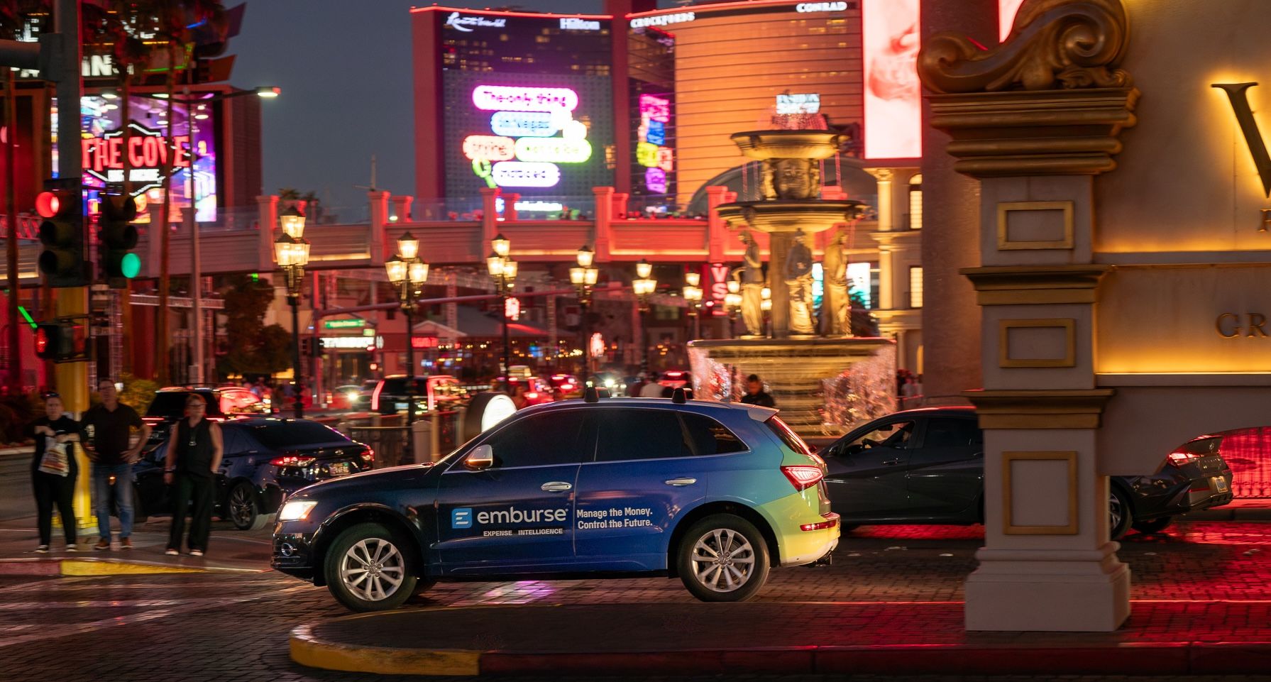 Emburse wrapped car campaign in Las Vegas via GOOD TRAFFIC