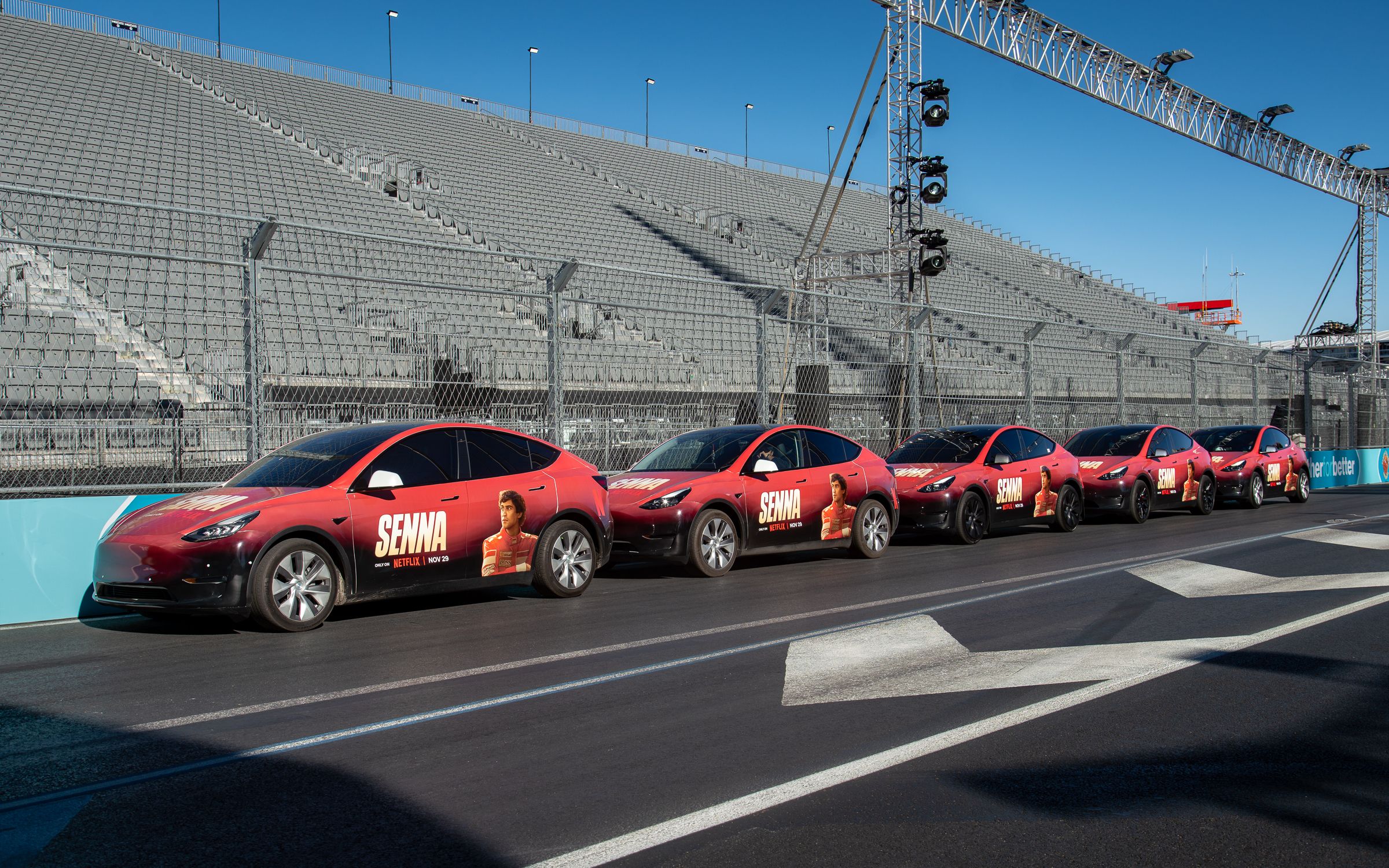 Netflix Senna wrapped rideshare car OOH campaign
