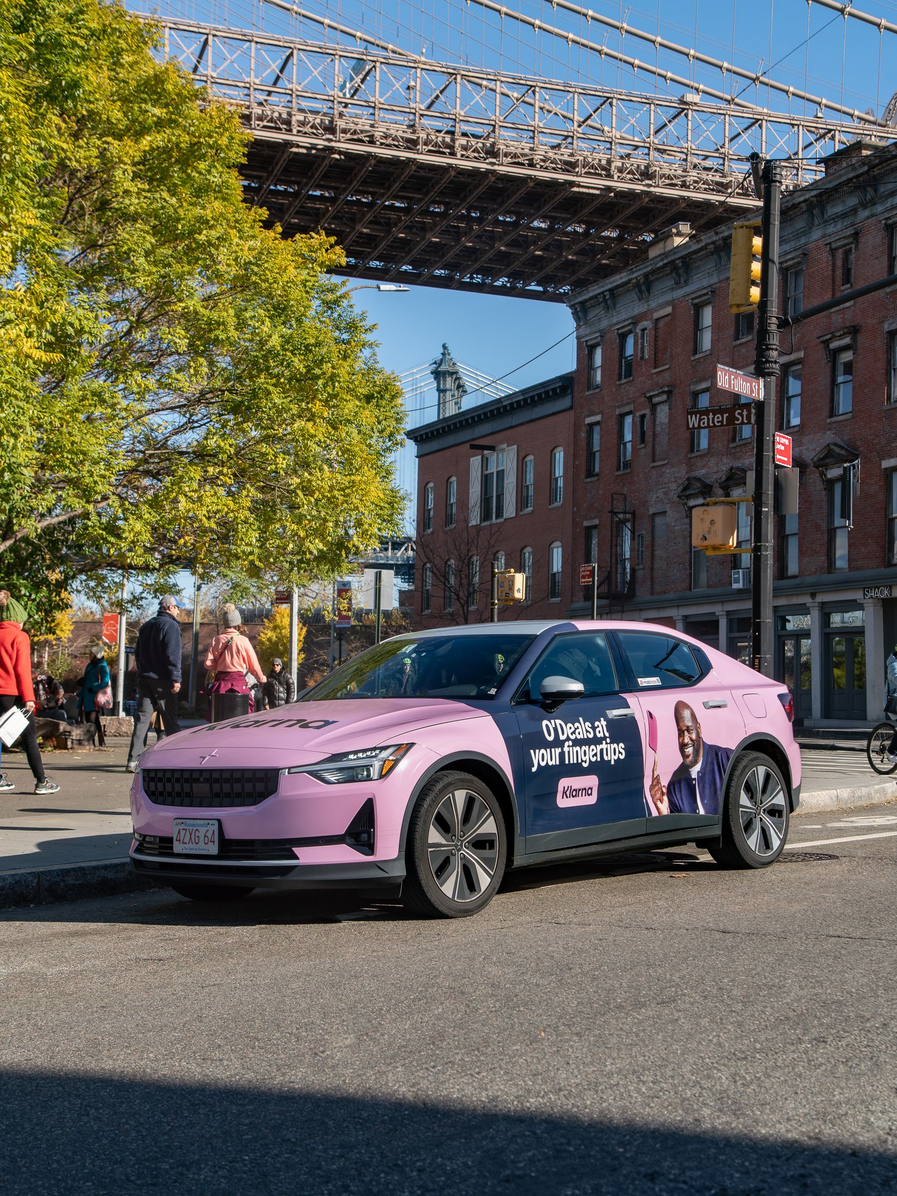 Klarna wrapped rideshare cars in NYC