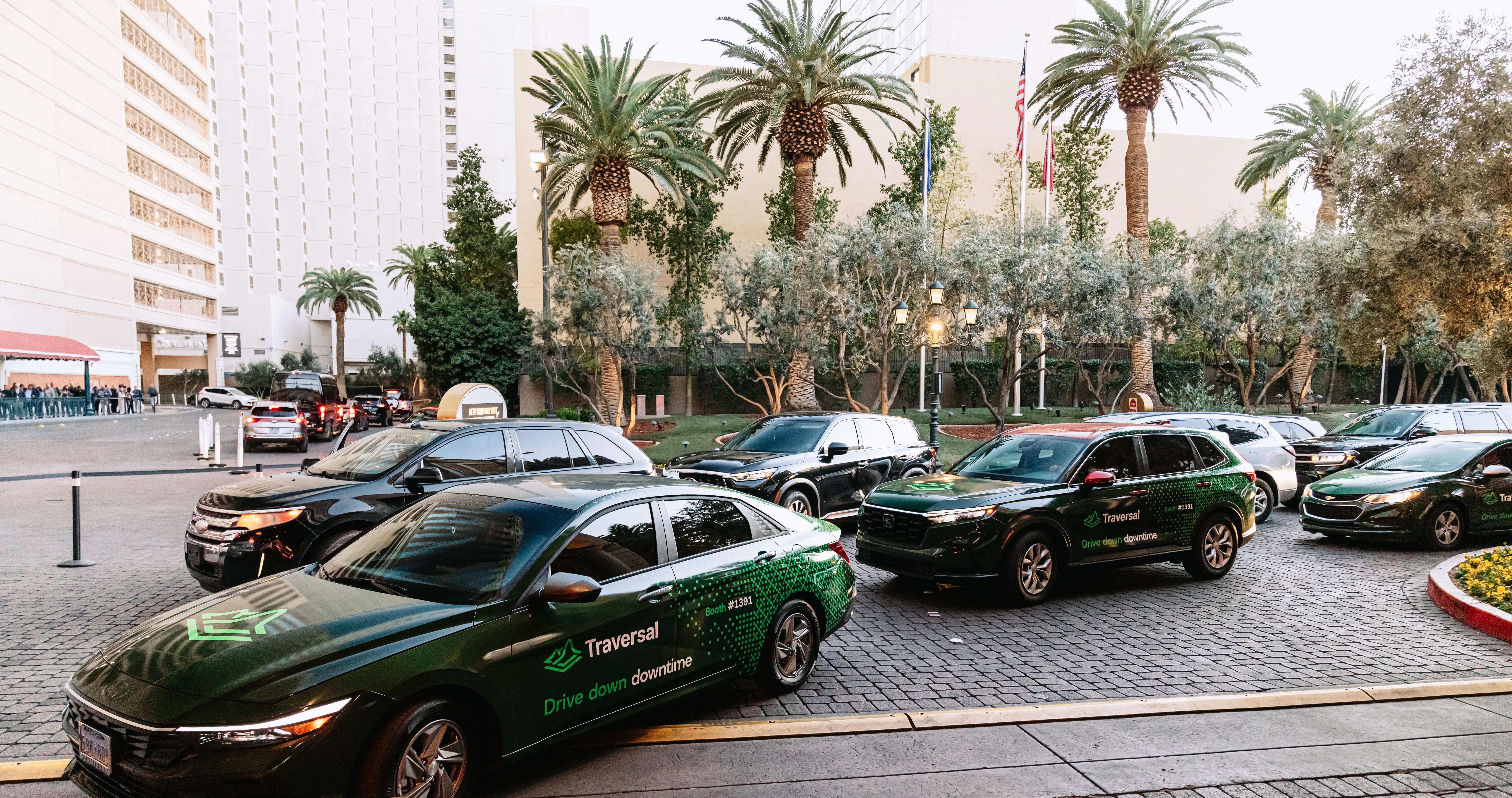 Traversal wrapped car OOH campaign in Las Vegas via GOOD TRAFFIC