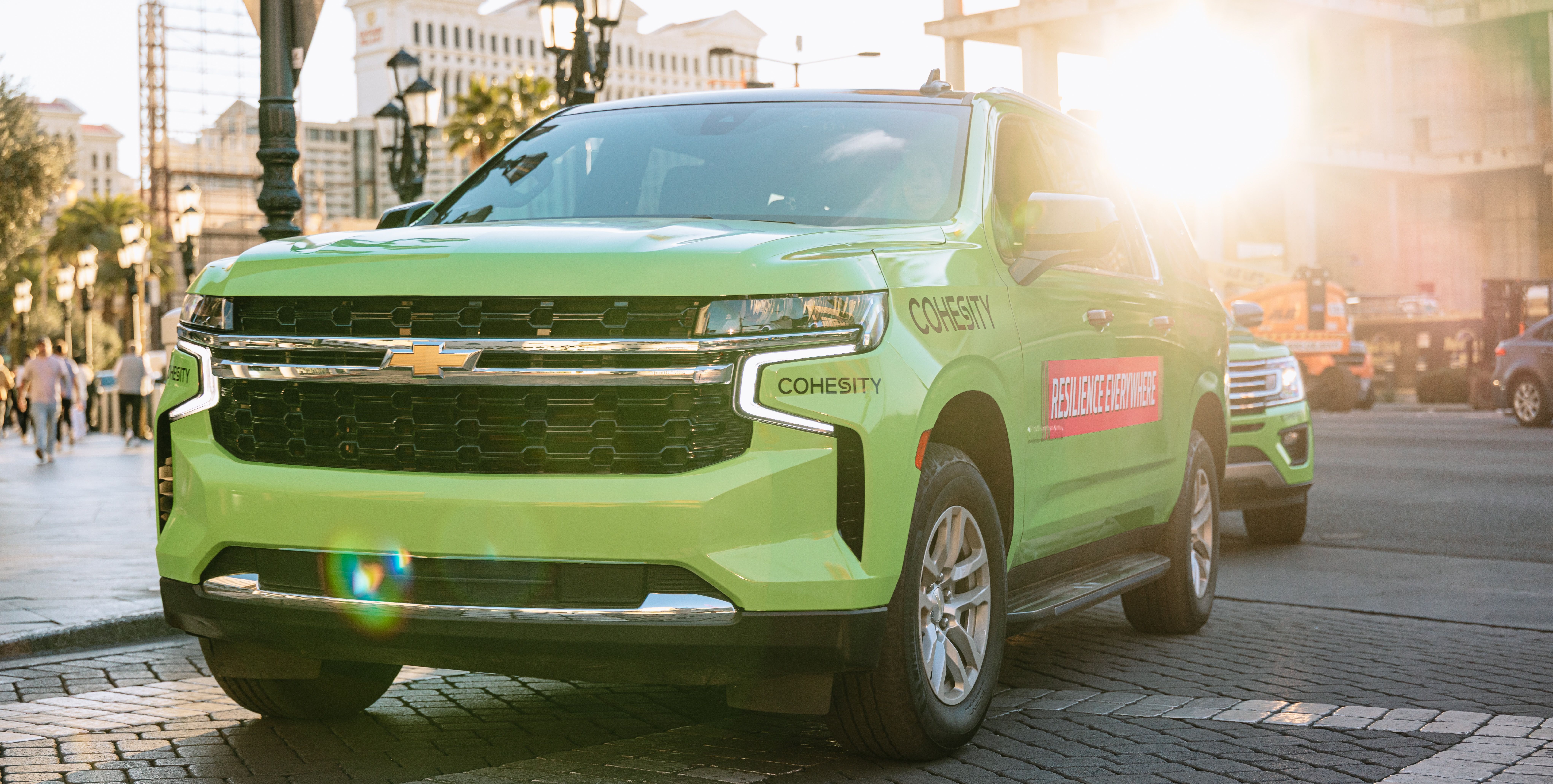 Cohesity wrapped car OOH campaign in Las Vegas via GOOD TRAFFIC