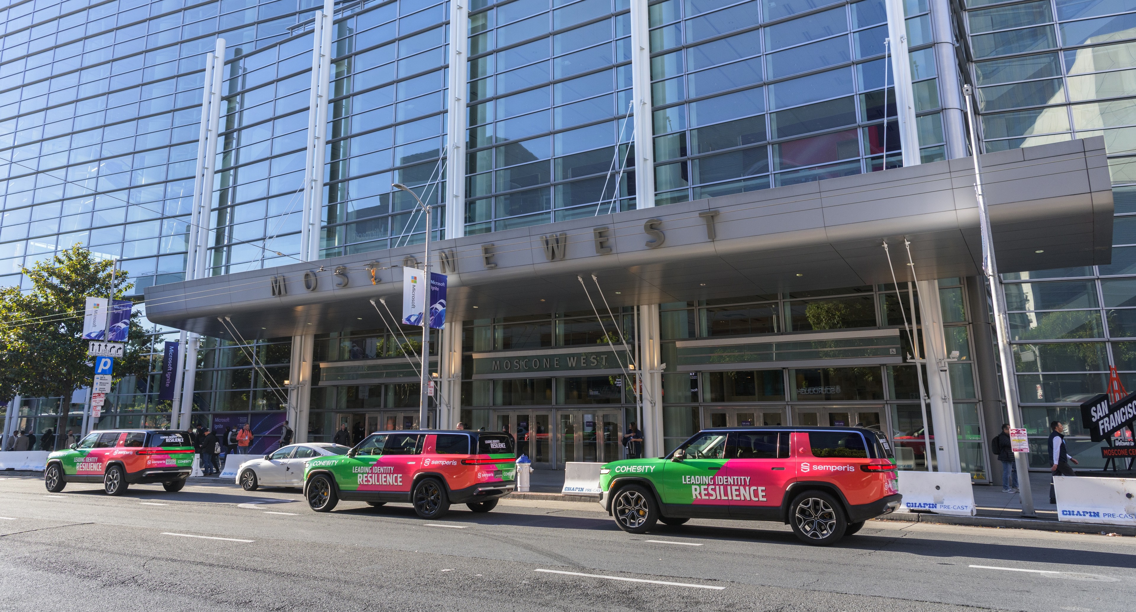 Cohesity wrapped car OOH campaign in San Francisco via GOOD TRAFFIC