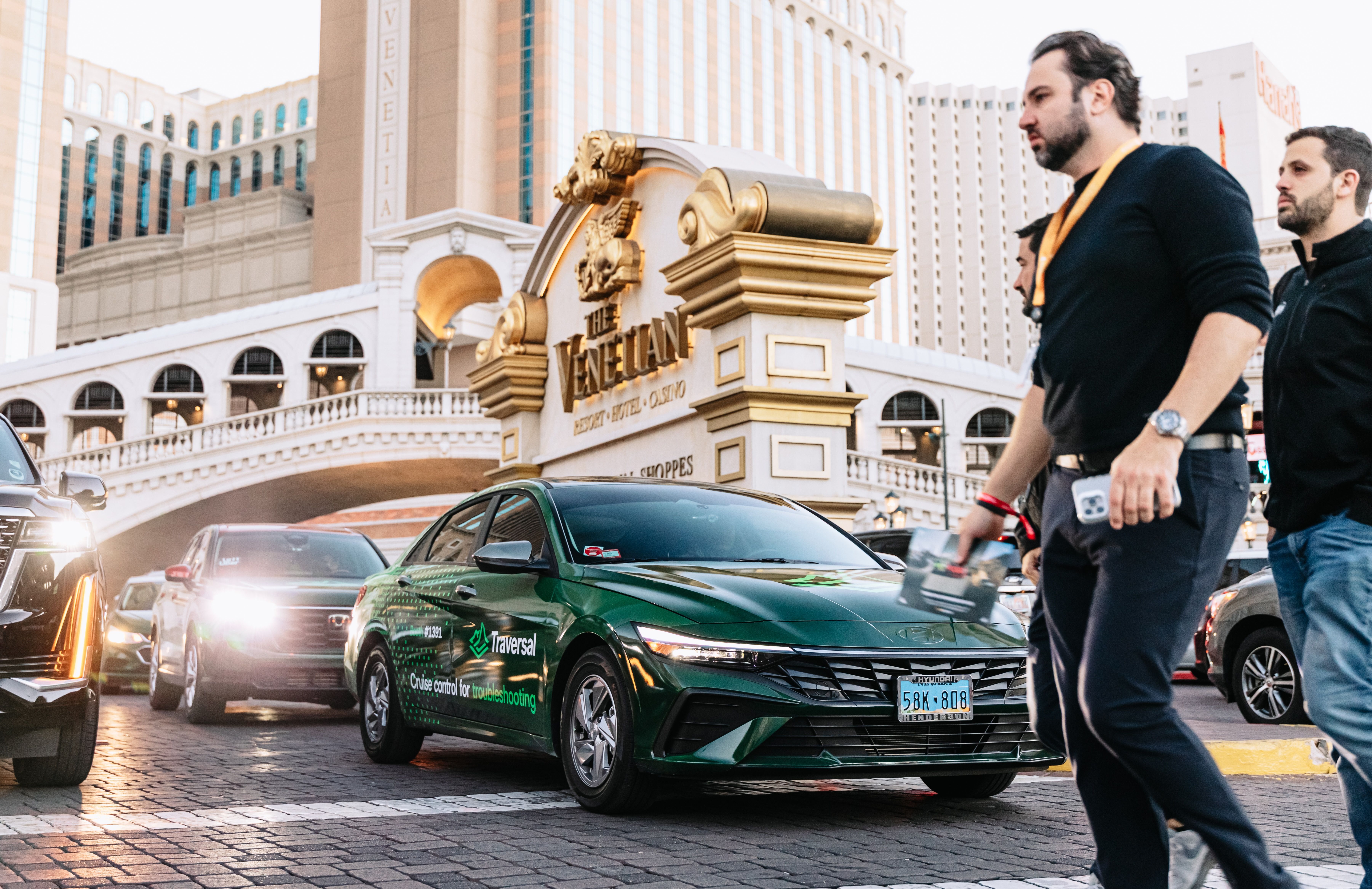 Traversal wrapped car OOH campaign in Las Vegas via GOOD TRAFFIC