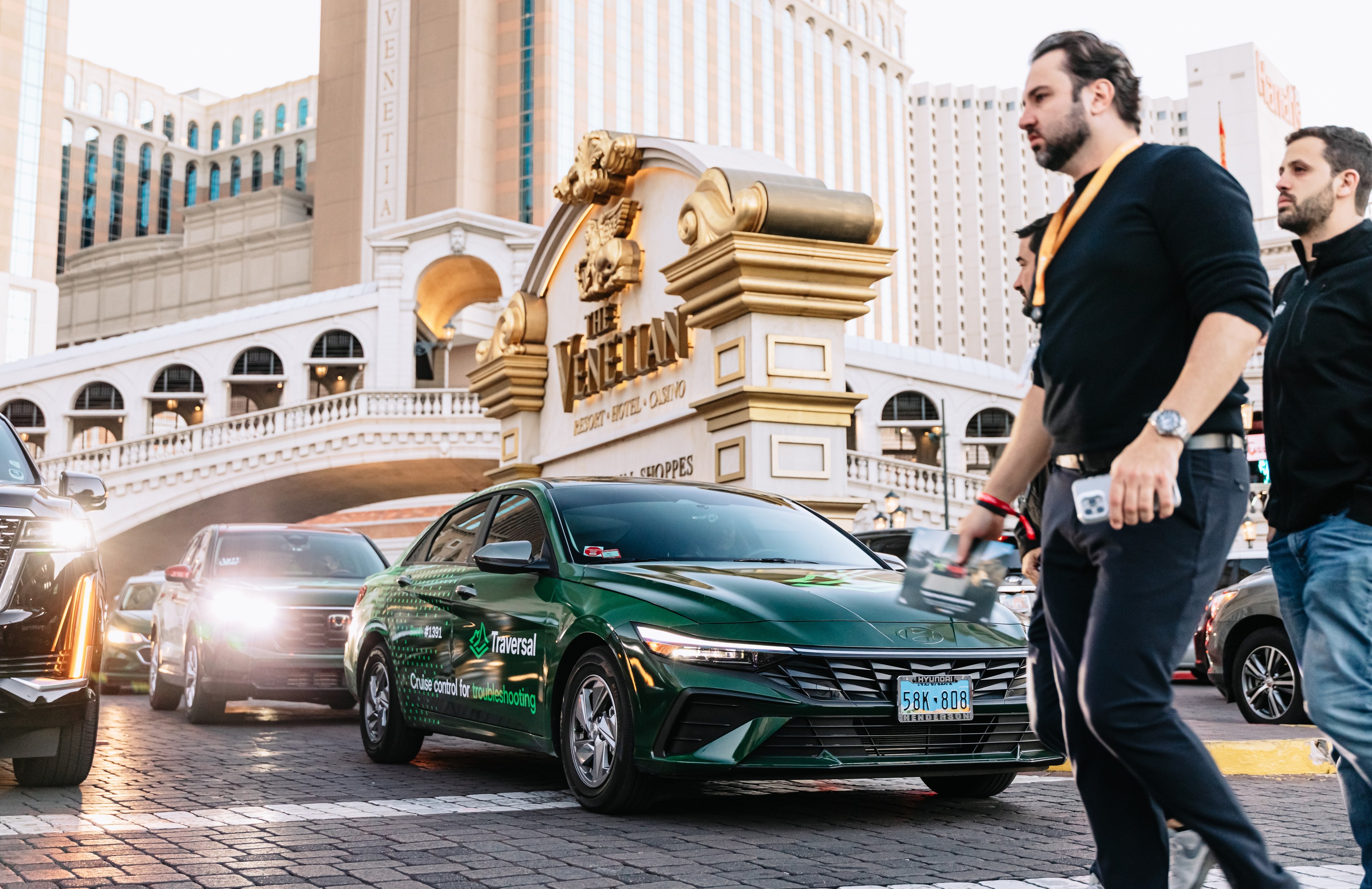 Traversal wrapped car OOH campaign in Las Vegas via GOOD TRAFFIC