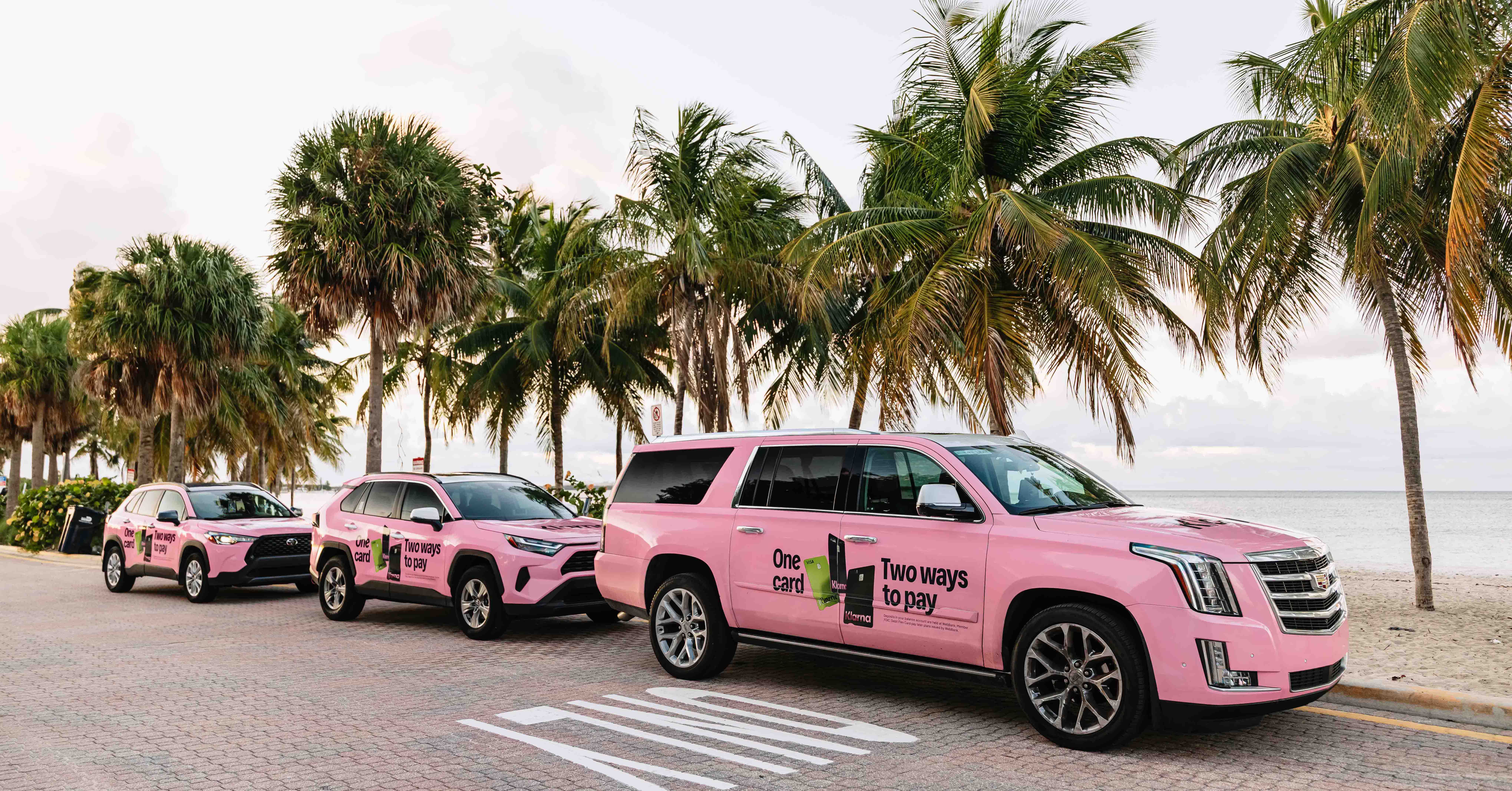 Klarna wrapped car Miami