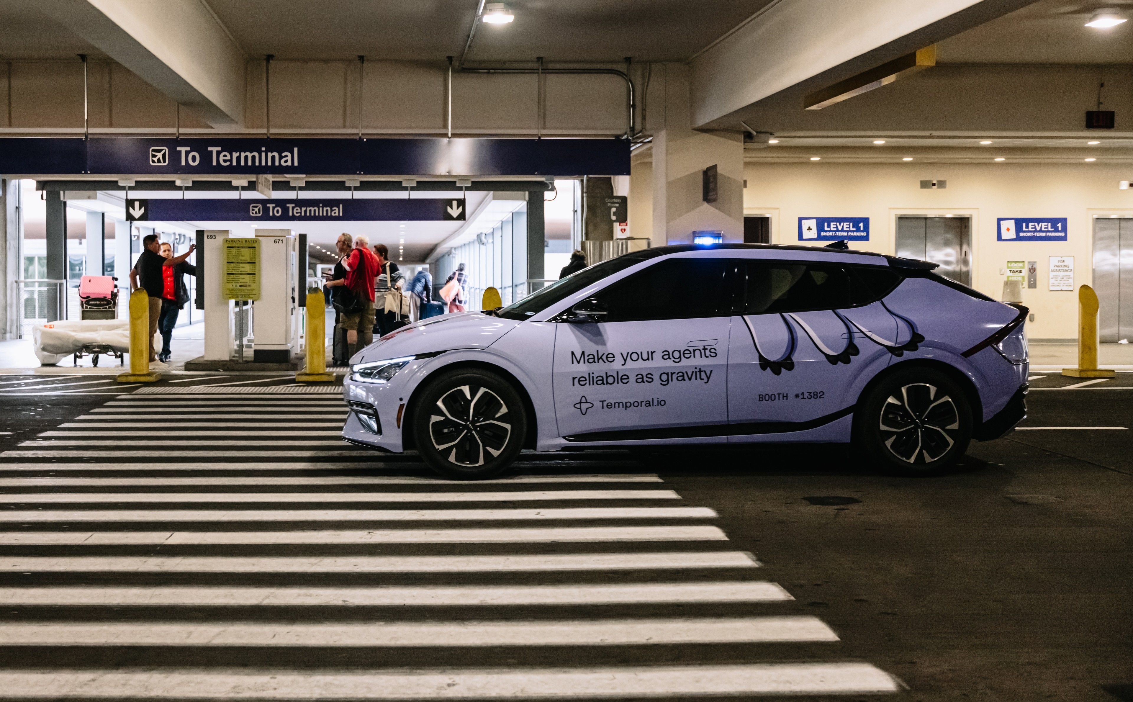 Temporal.io wrapped car OOH campaign in Las Vegas via GOODTRAFFIC