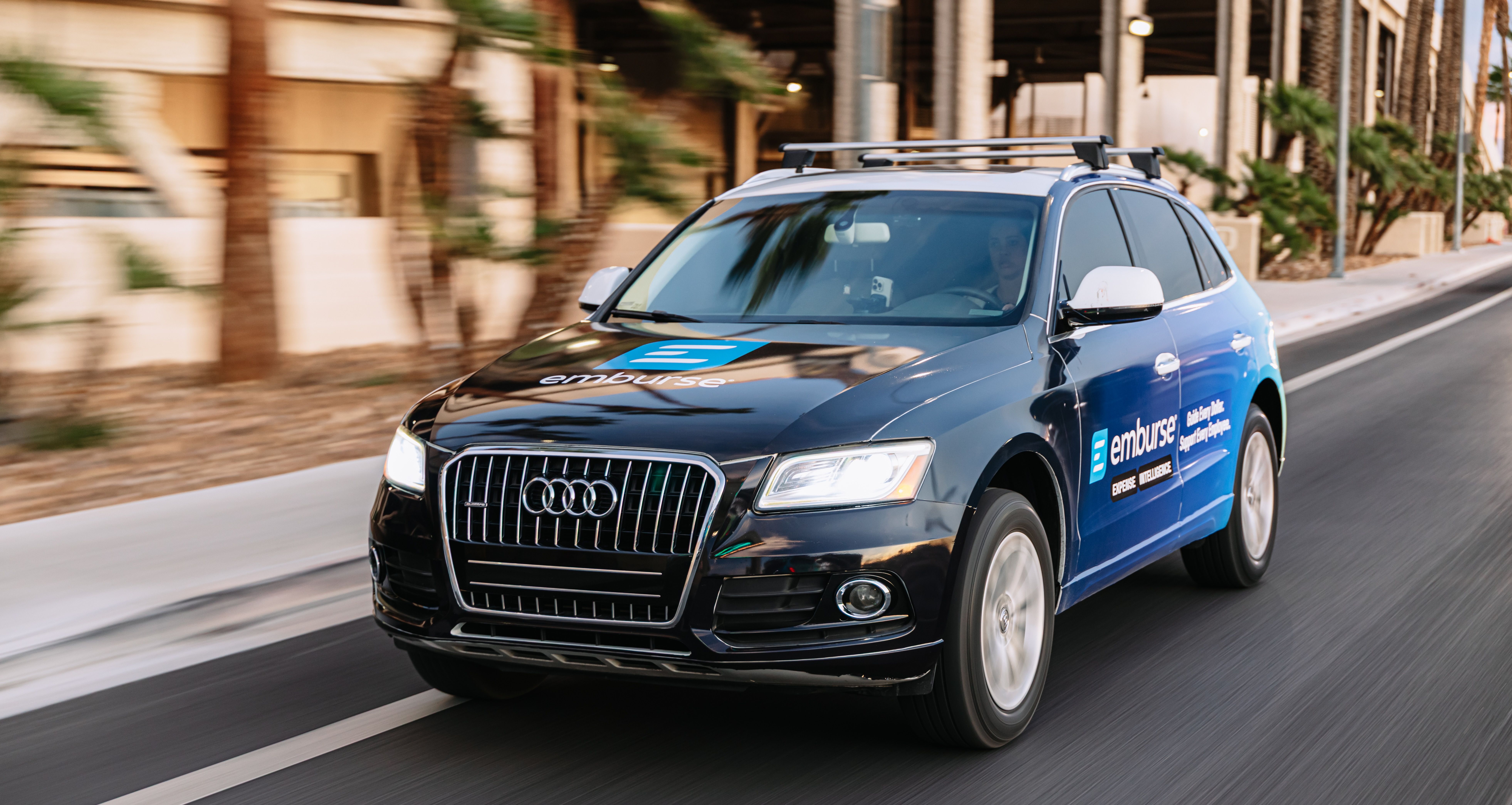 Emburse wrapped car OOH campaign in Las Vegas via GOOD TRAFFIC