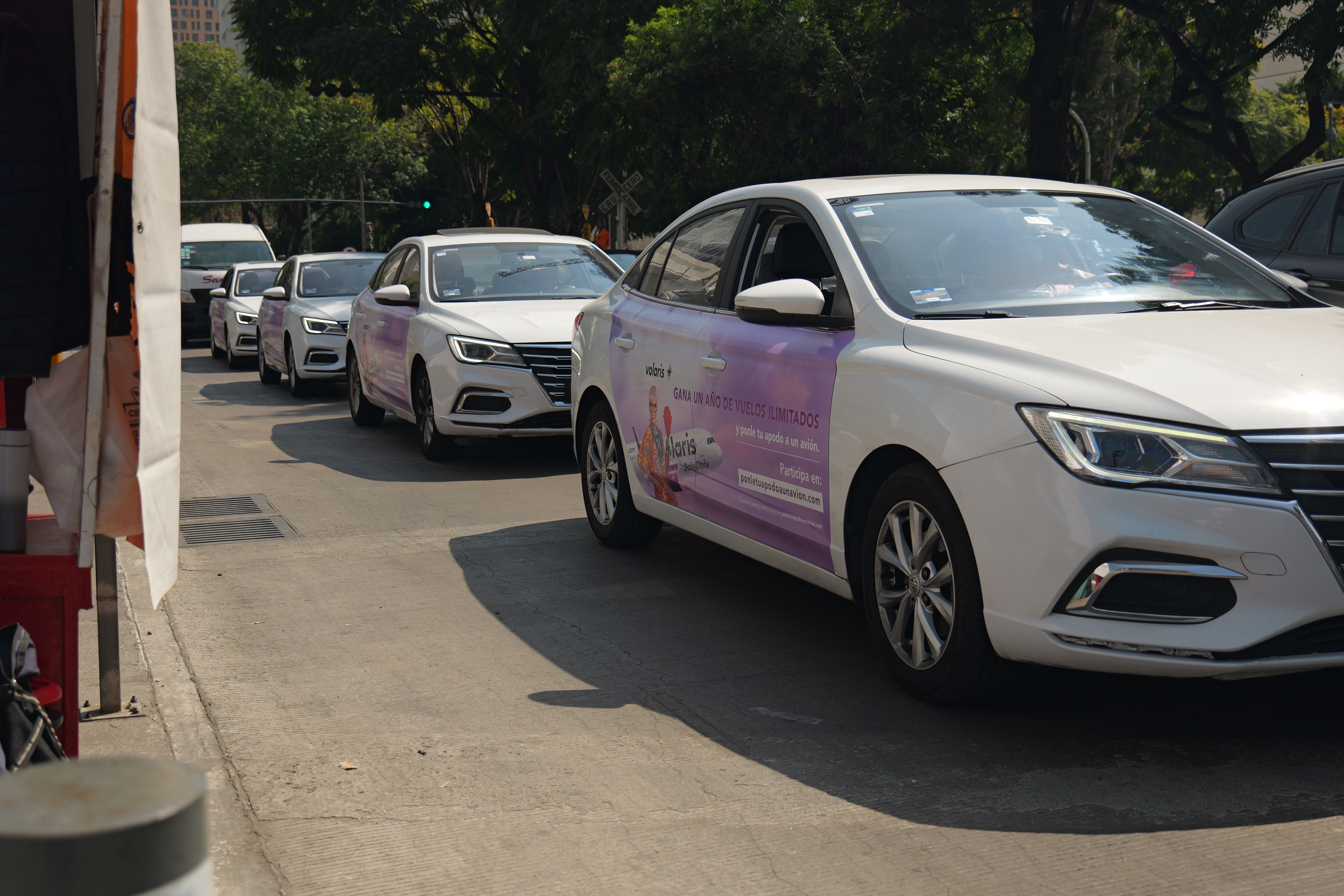 Volaris wrapped car campaign