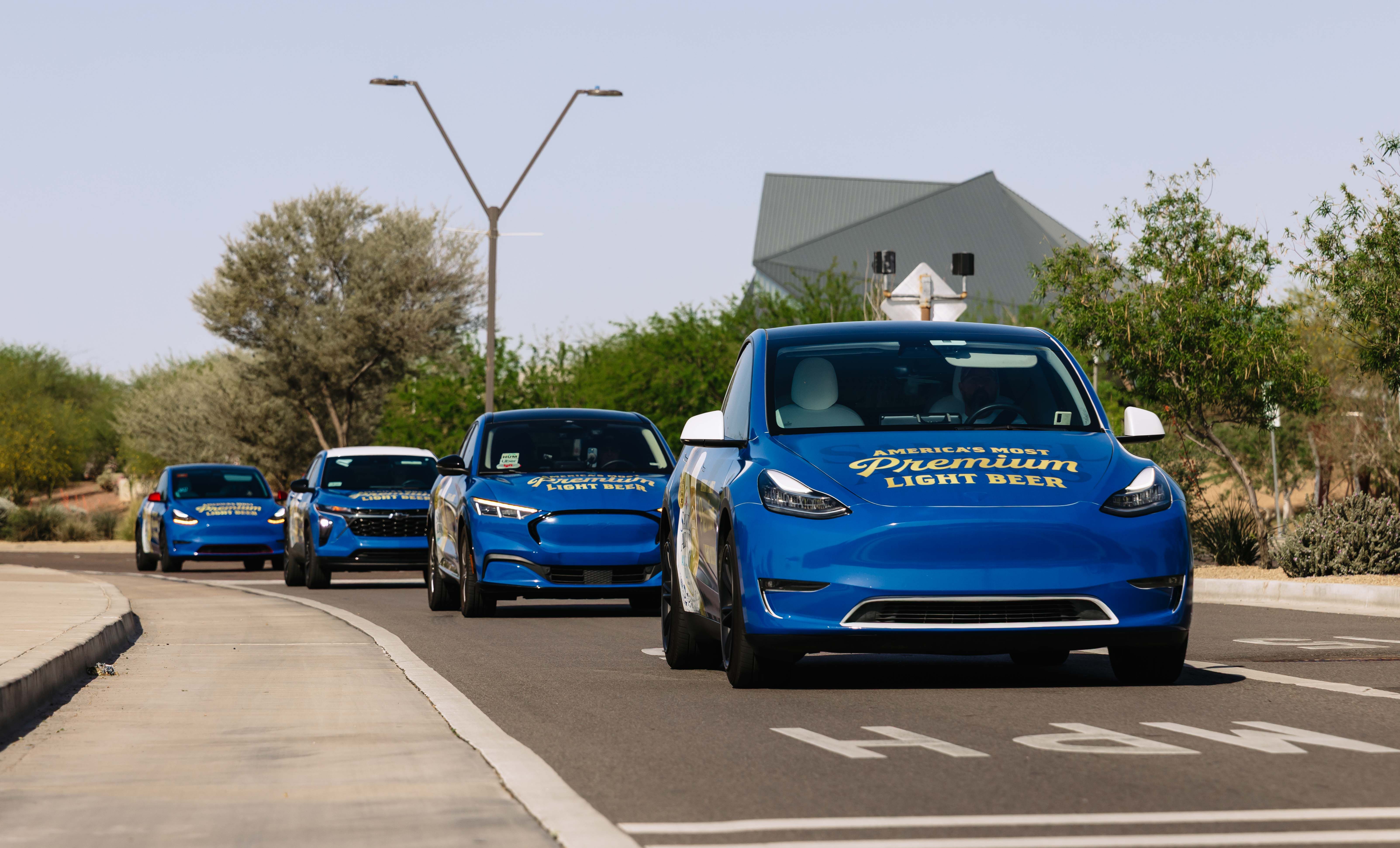 Boston Beer/Sam Adams wrapped rideshare vehicle in Phoenix