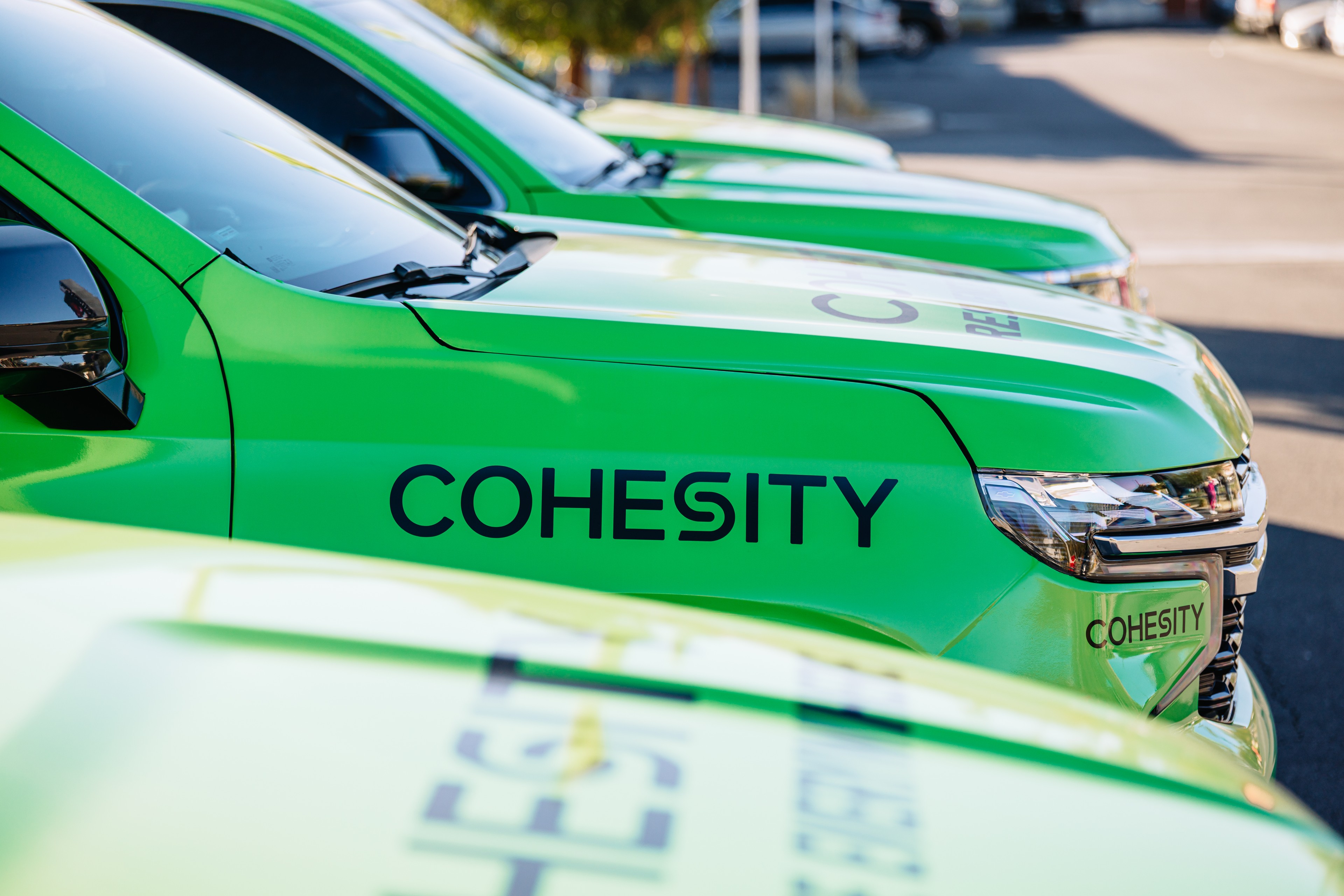 Cohesity wrapped car OOF campaign in Vegas via GOOD TRAFFIC