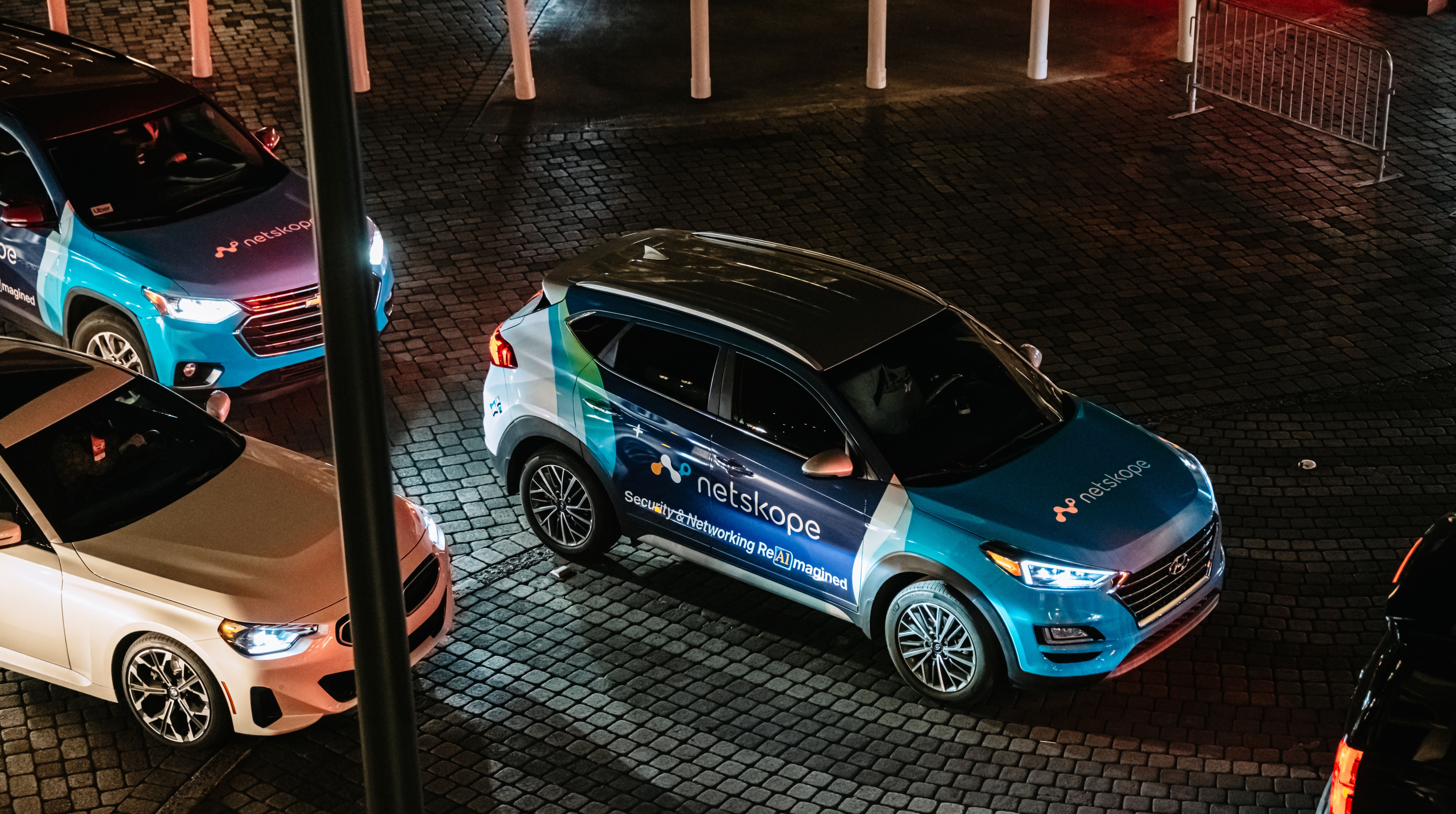 Netskope wrapped car OOH campaign in Las Vegas via GOOD TRAFFIC