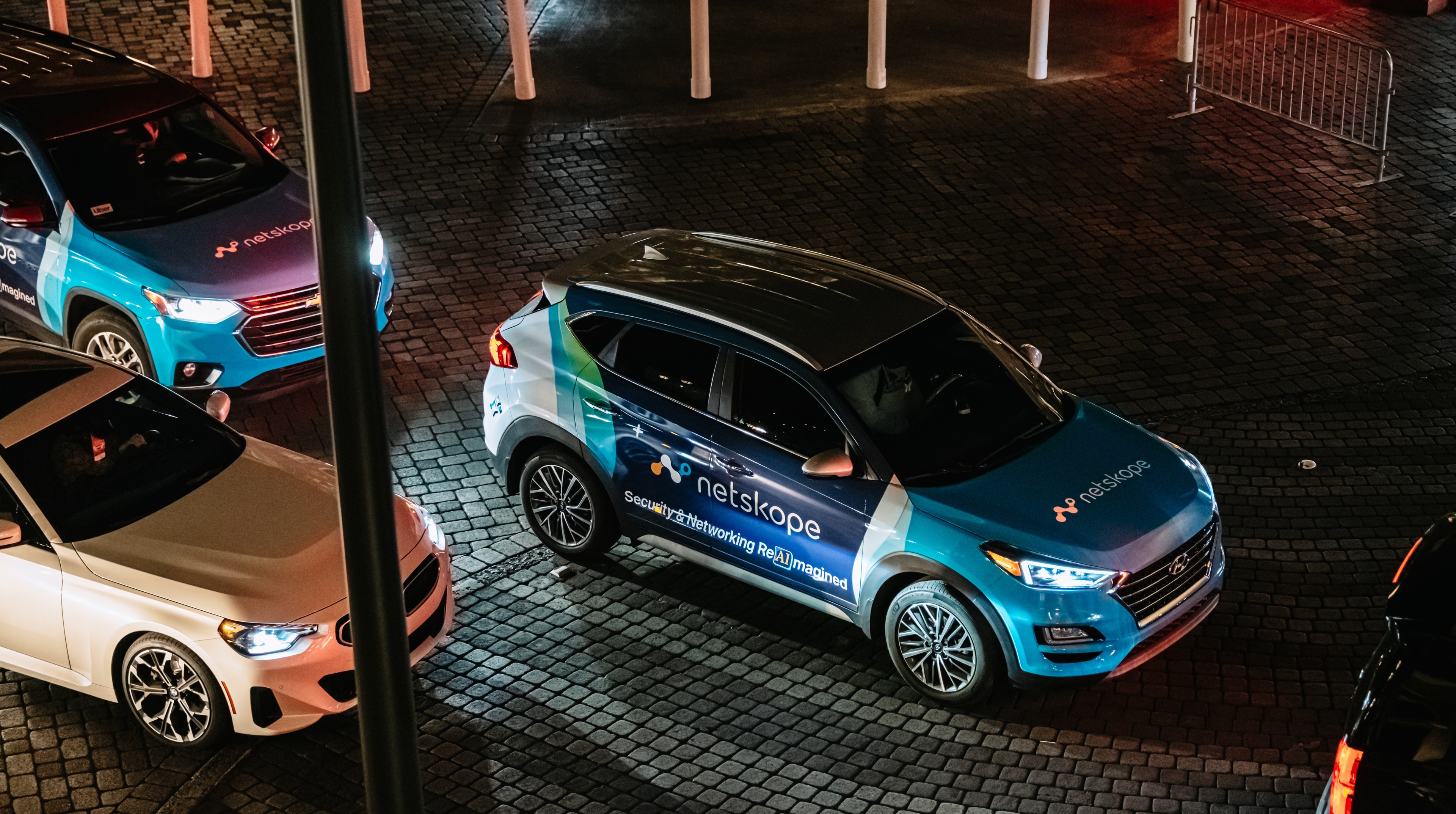 Netskope wrapped car OOH campaign in Las Vegas via GOOD TRAFFIC