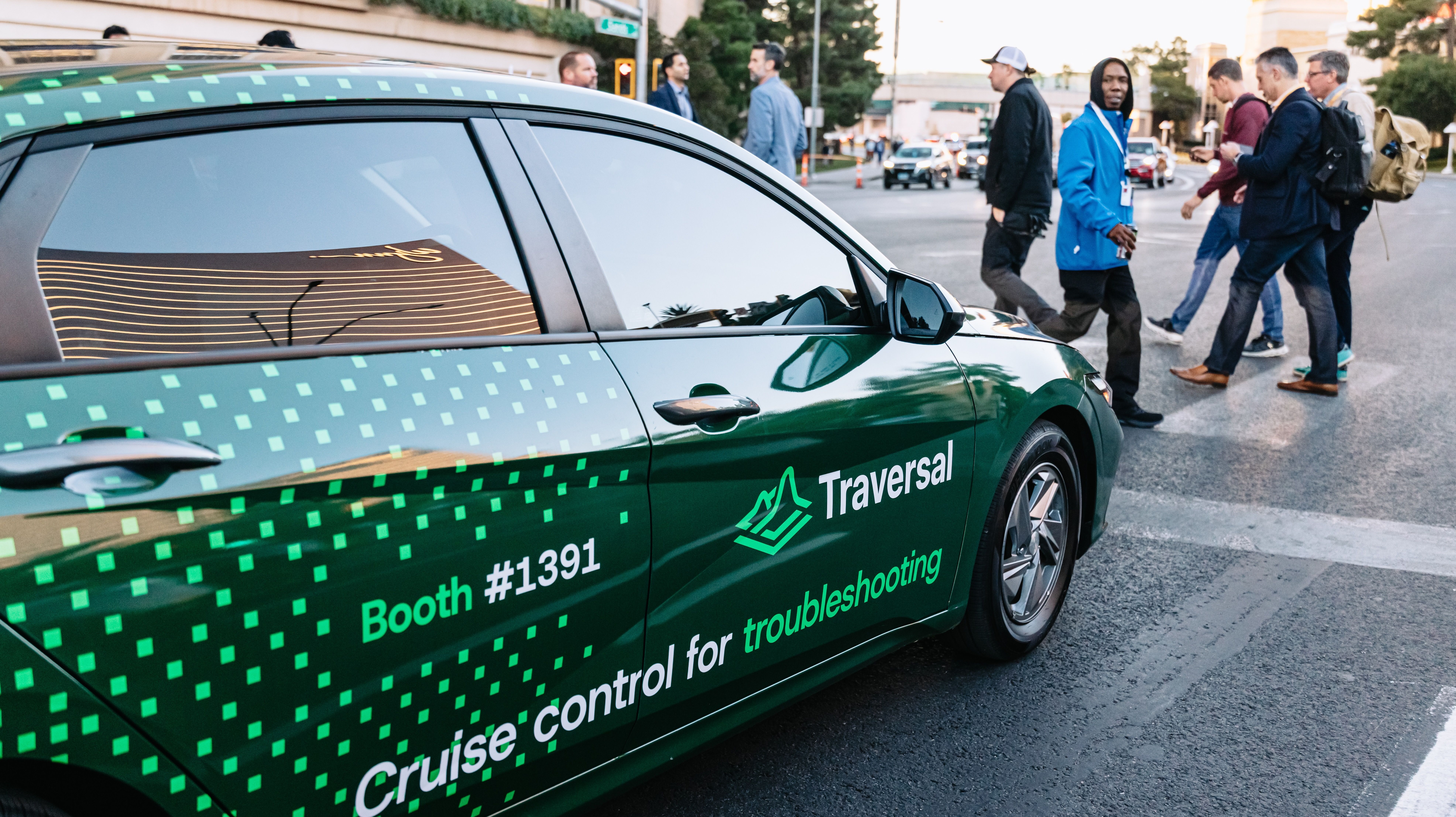 Traversal wrapped car OOH campaign in Las Vegas via GOOD TRAFFIC