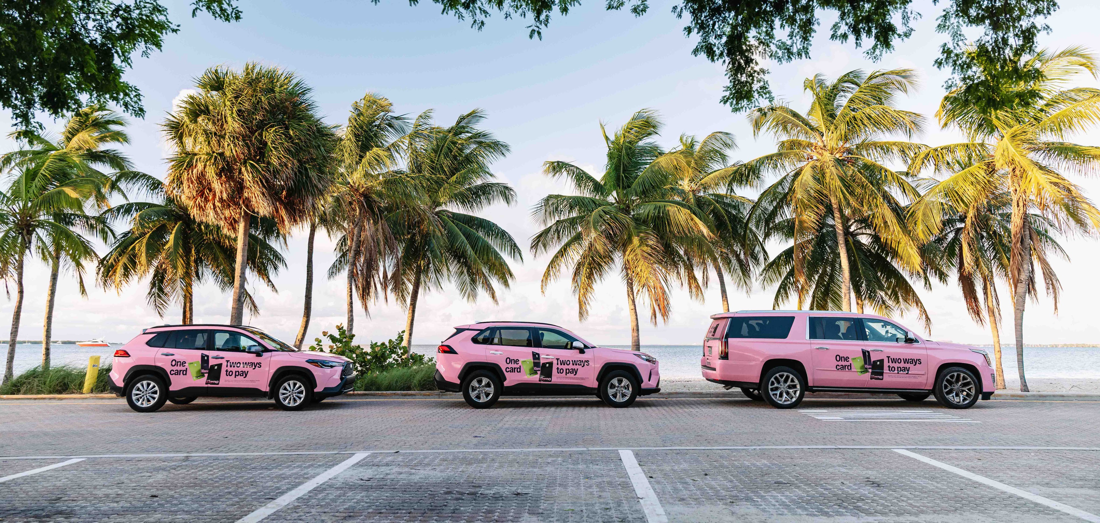 Klarna wrapped car Miami