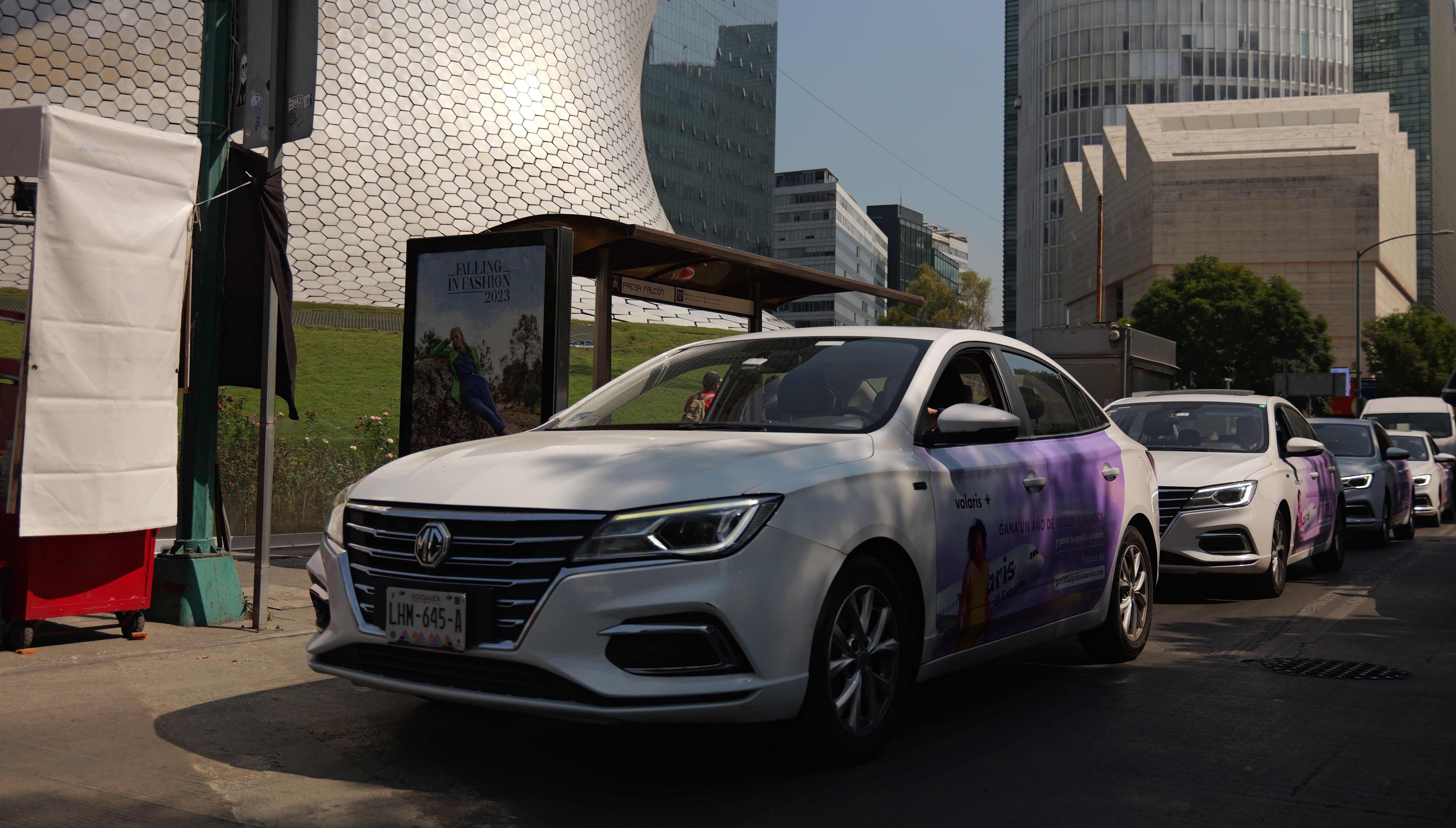 Volaris wrapped car campaign