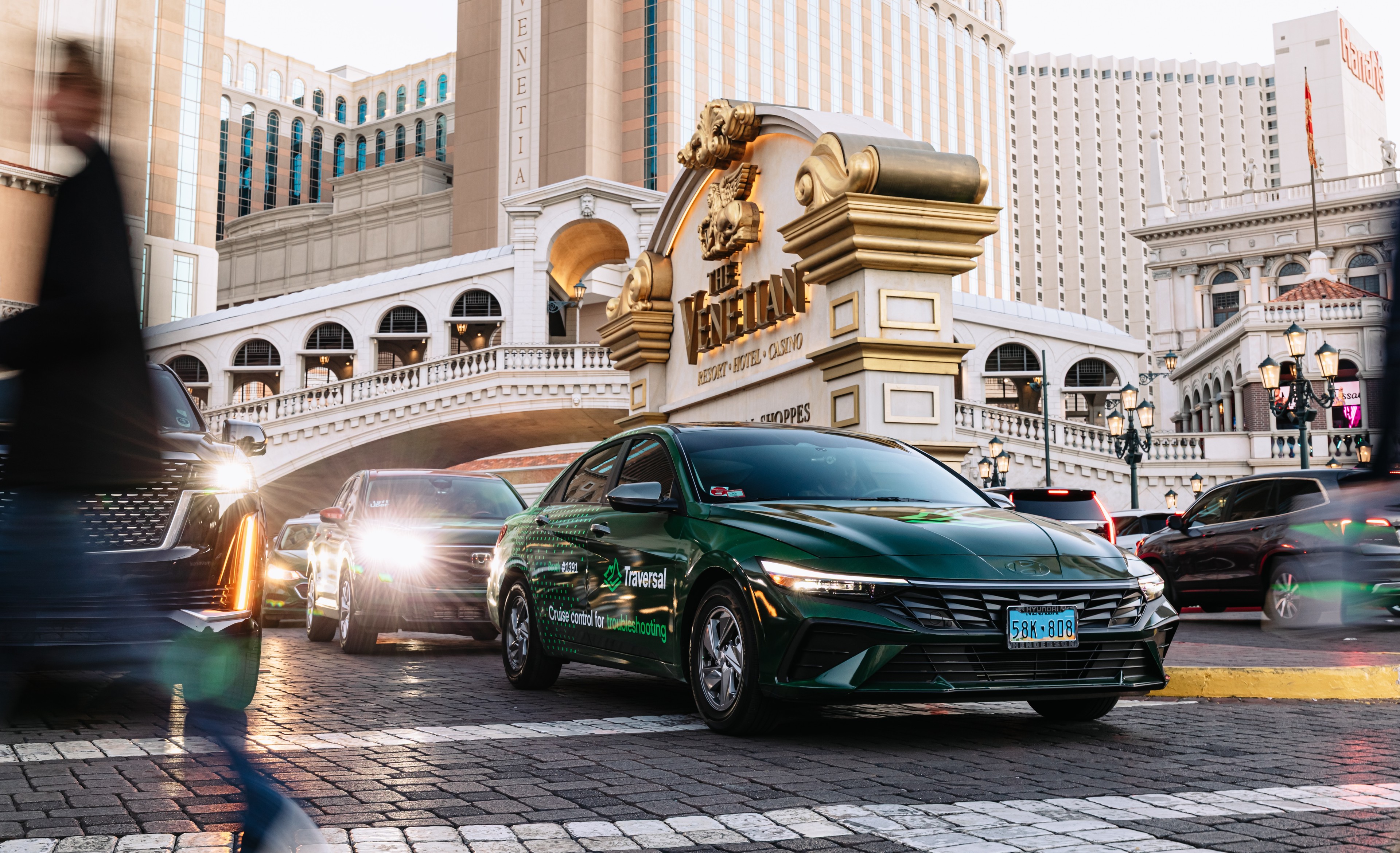 Traversal wrapped car OOH campaign in Las Vegas via GOOD TRAFFIC