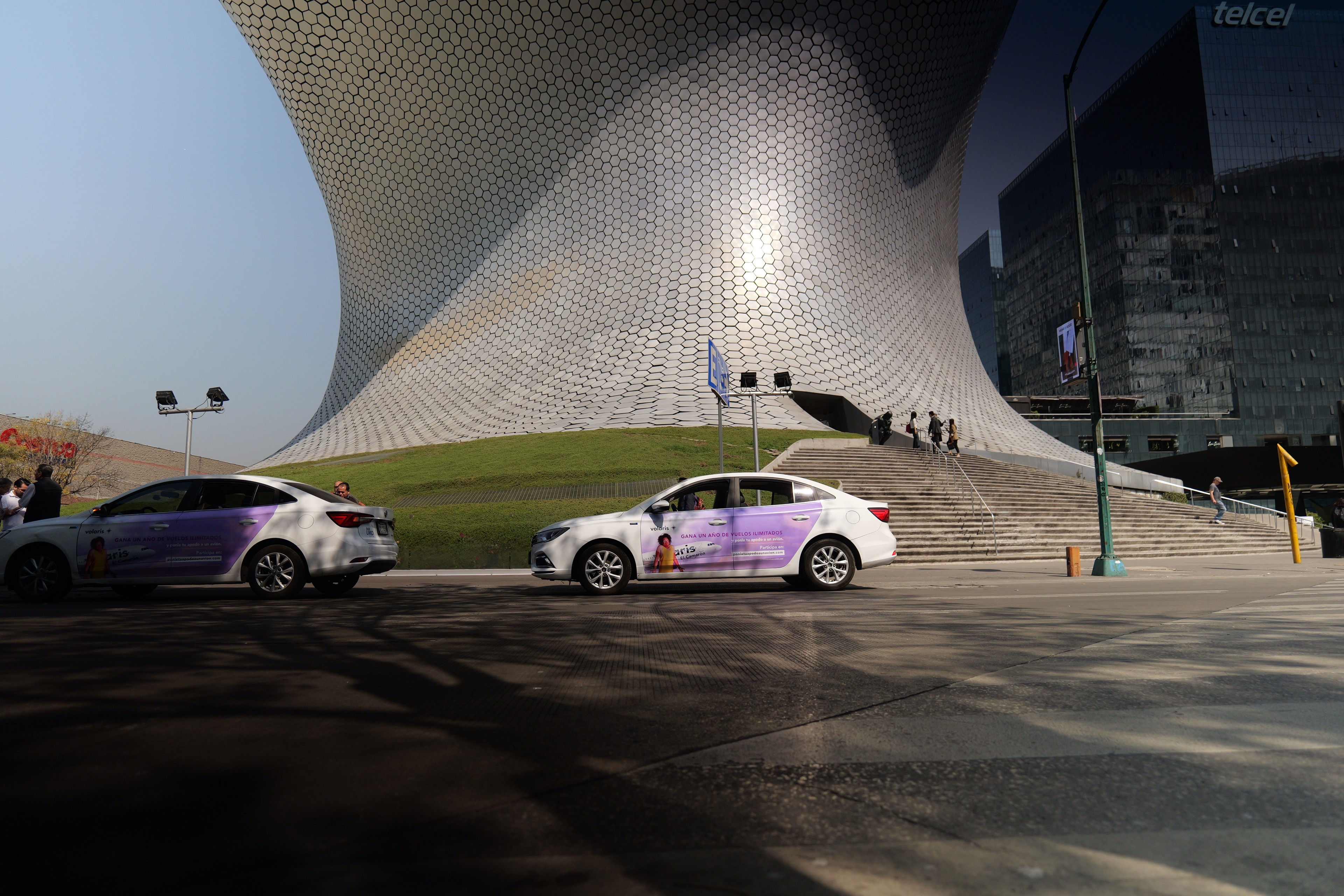 Volaris wrapped car campaign