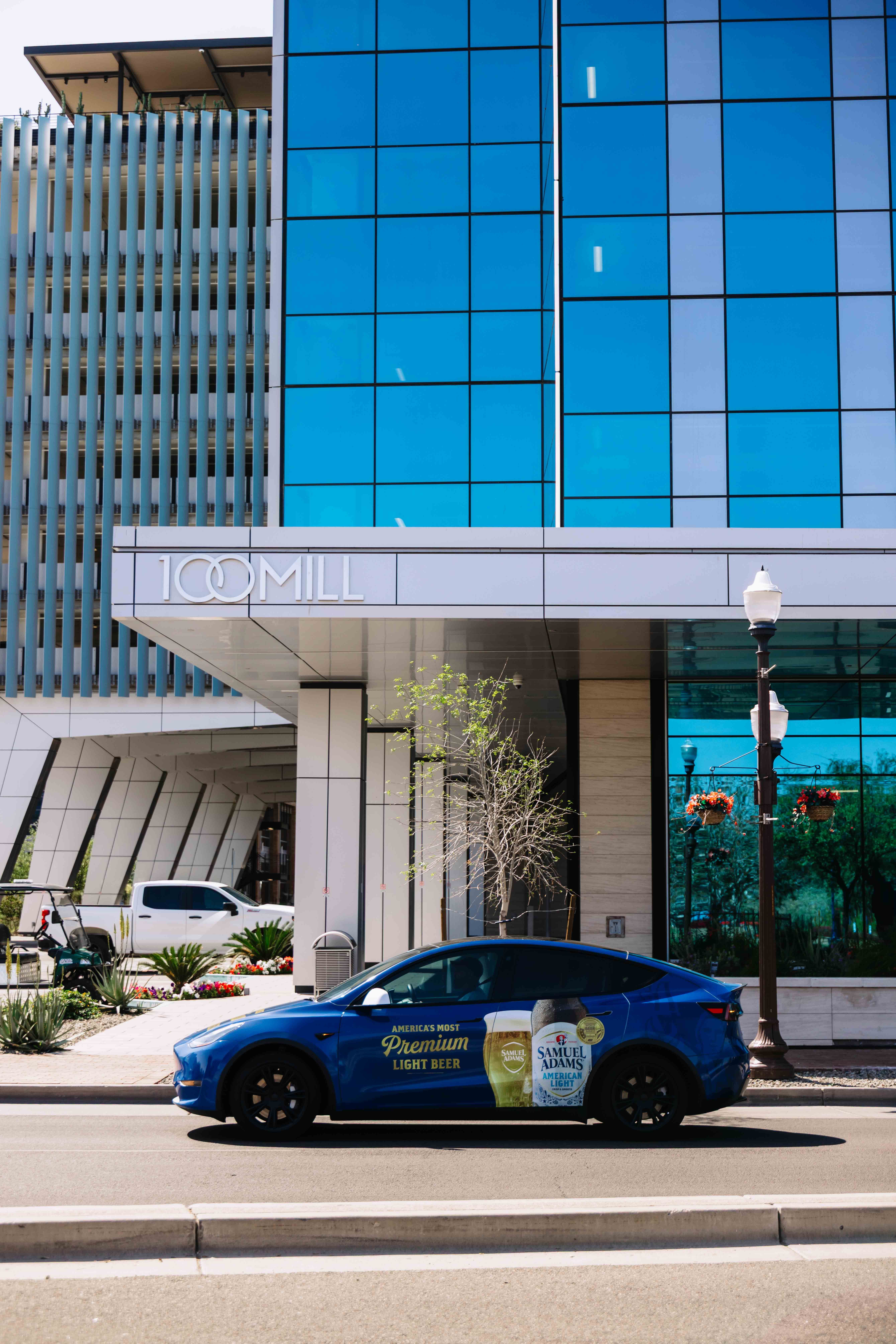 Boston Beer/Sam Adams wrapped rideshare vehicle in Phoenix