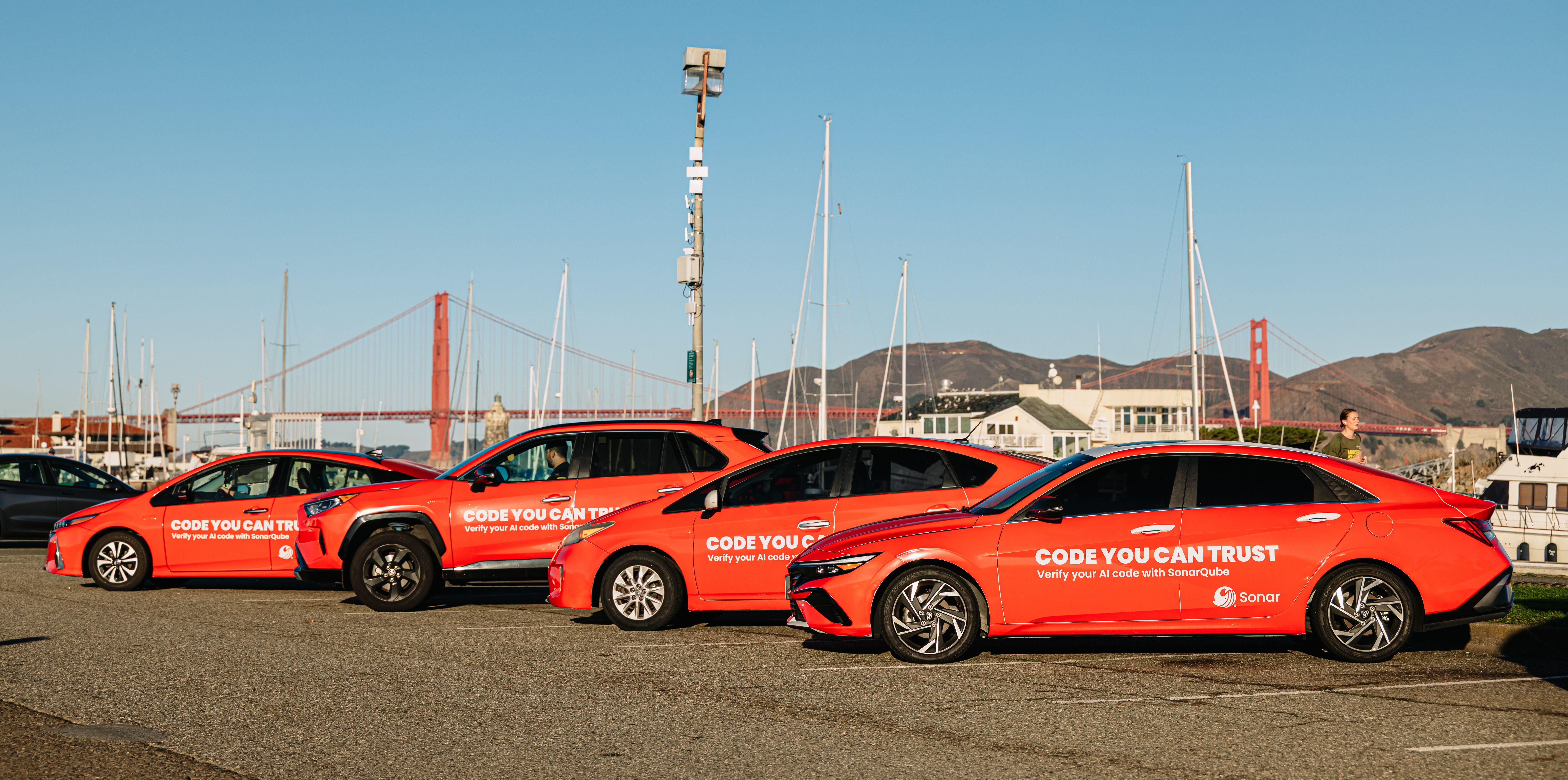 Sonar OOH wrapped car campaign in San Francisco via GOOD TRAFFIC