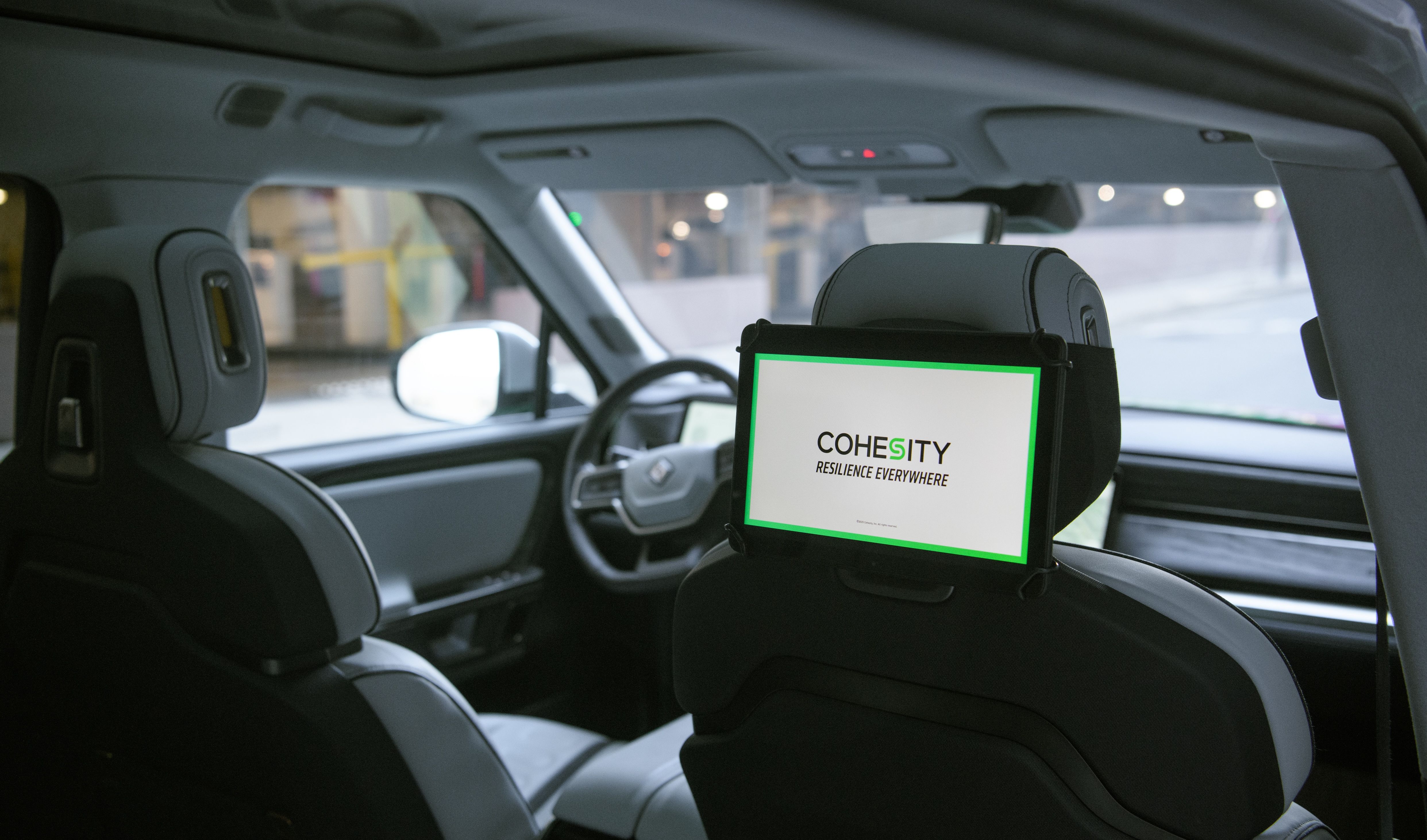 Cohesity wrapped car OOH campaign in San Francisco via GOOD TRAFFIC