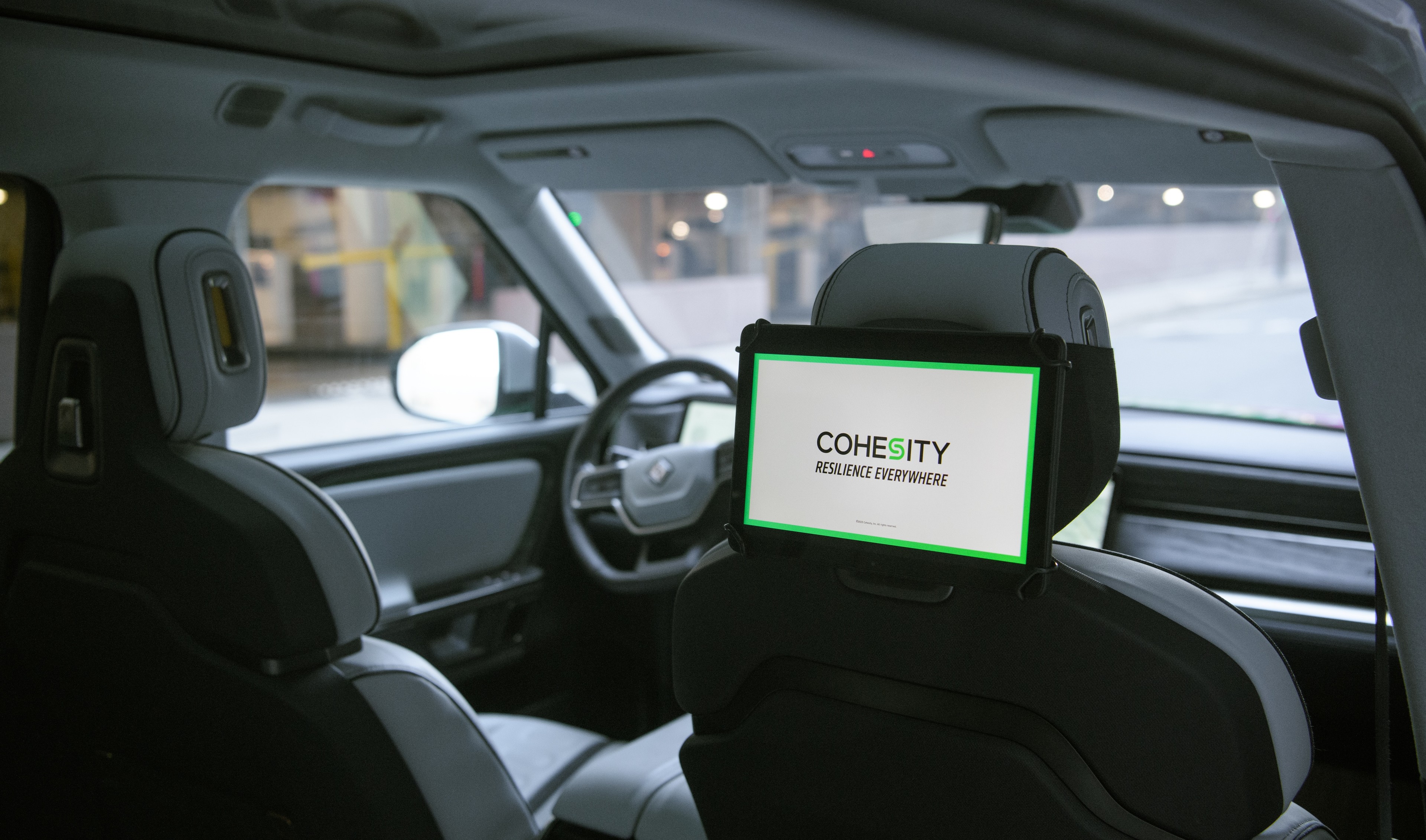 Cohesity wrapped car OOH campaign in San Francisco via GOOD TRAFFIC