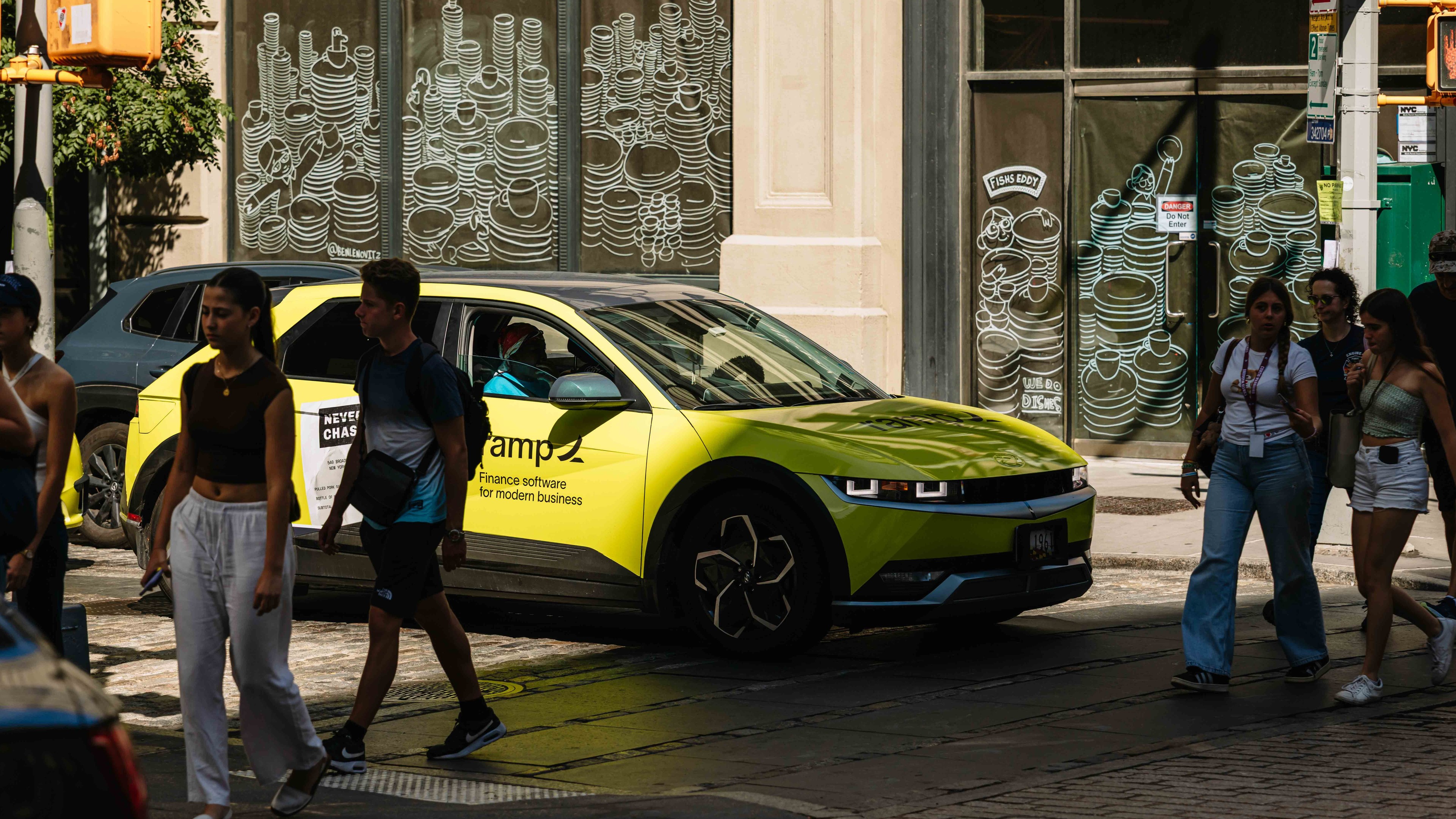 Ramp wrapped car OOH campaign in NYC via GOOD TRAFFIC