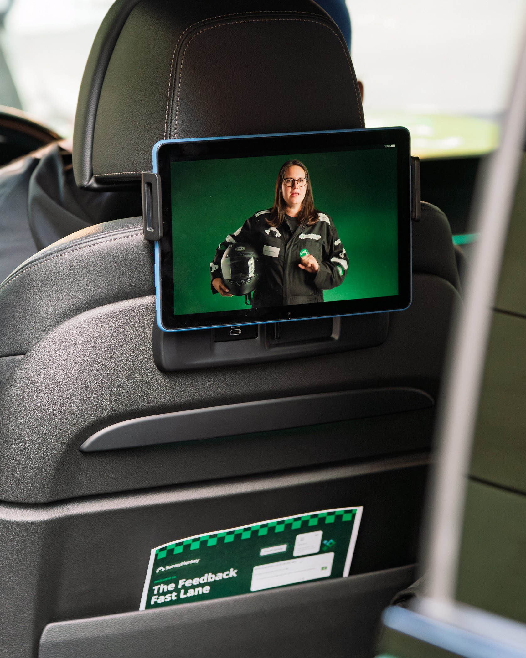 interior advertising tablet