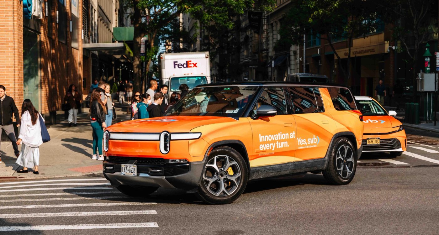 Auto rotulado de Visit Scotland en Brooklyn