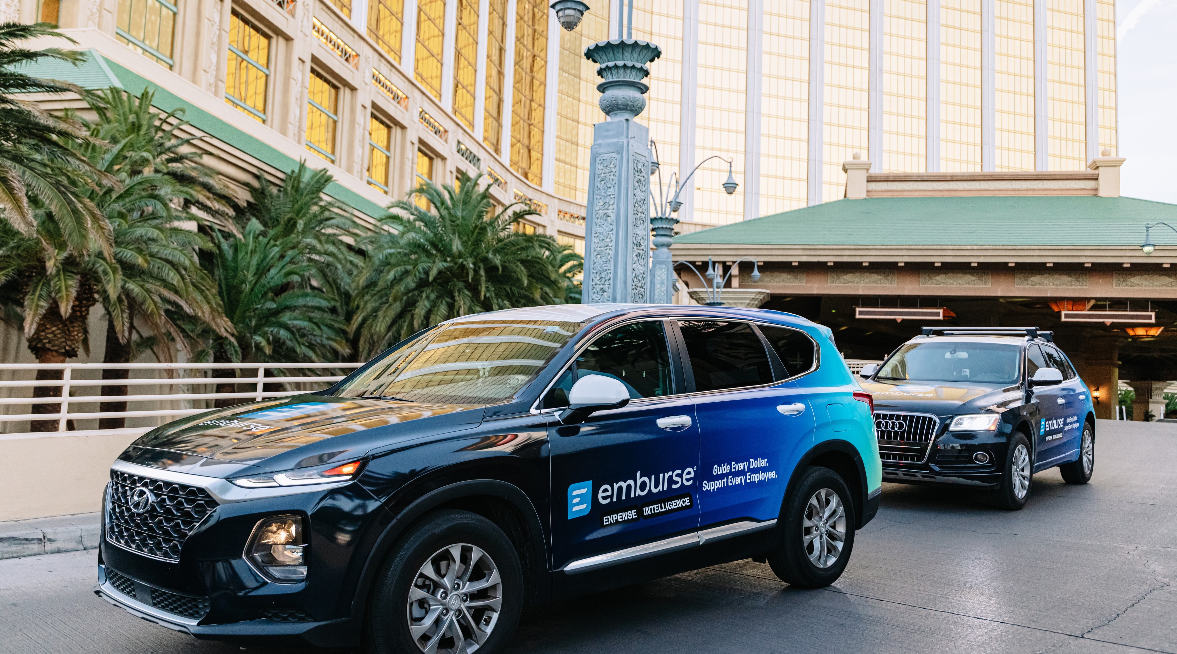 Emburse wrapped car OOH campaign in Las Vegas via GOOD TRAFFIC