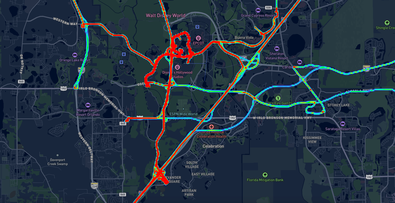 Serval heat map Orlando FL