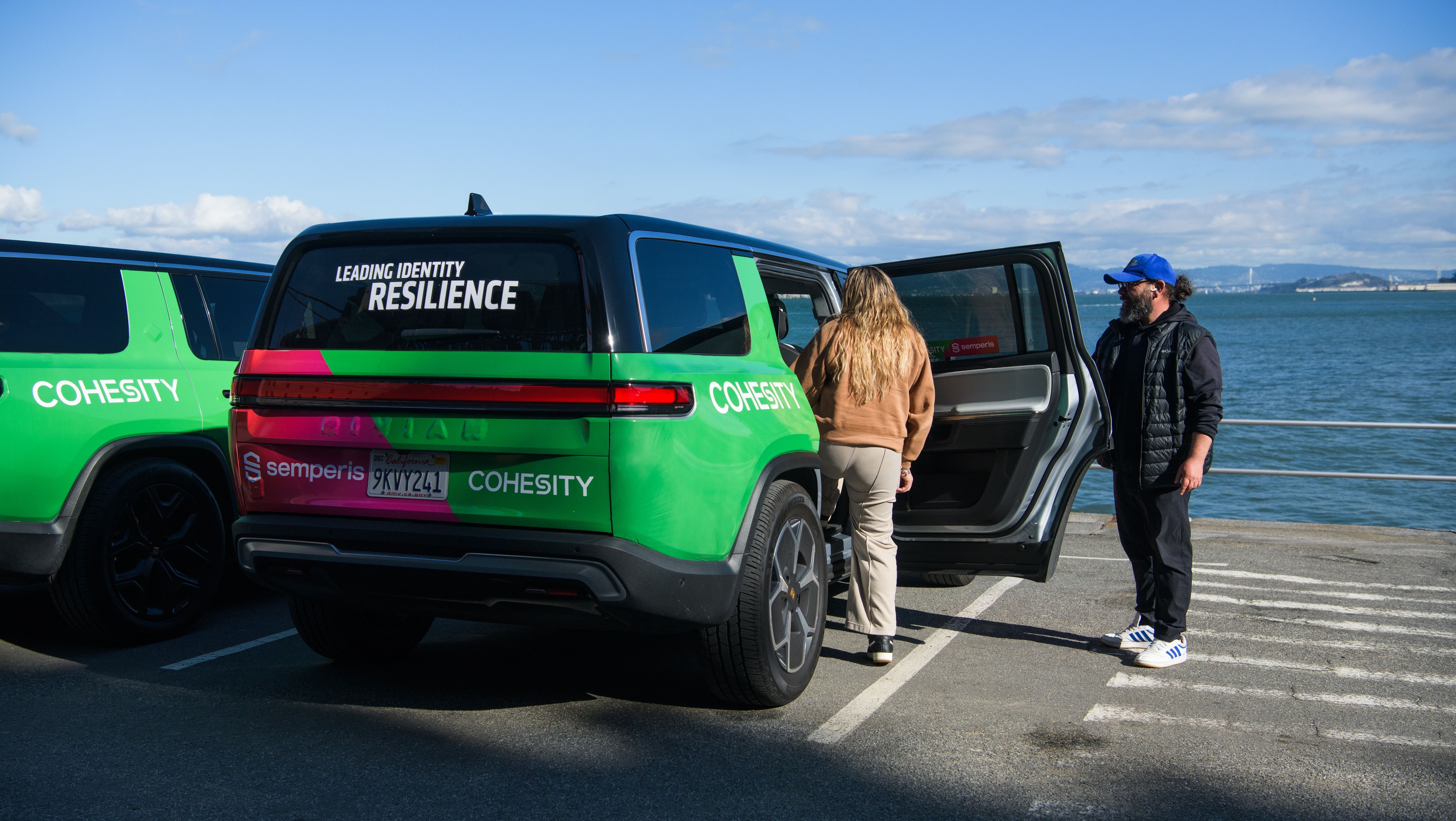 Cohesity wrapped car OOH campaign in San Francisco via GOOD TRAFFIC
