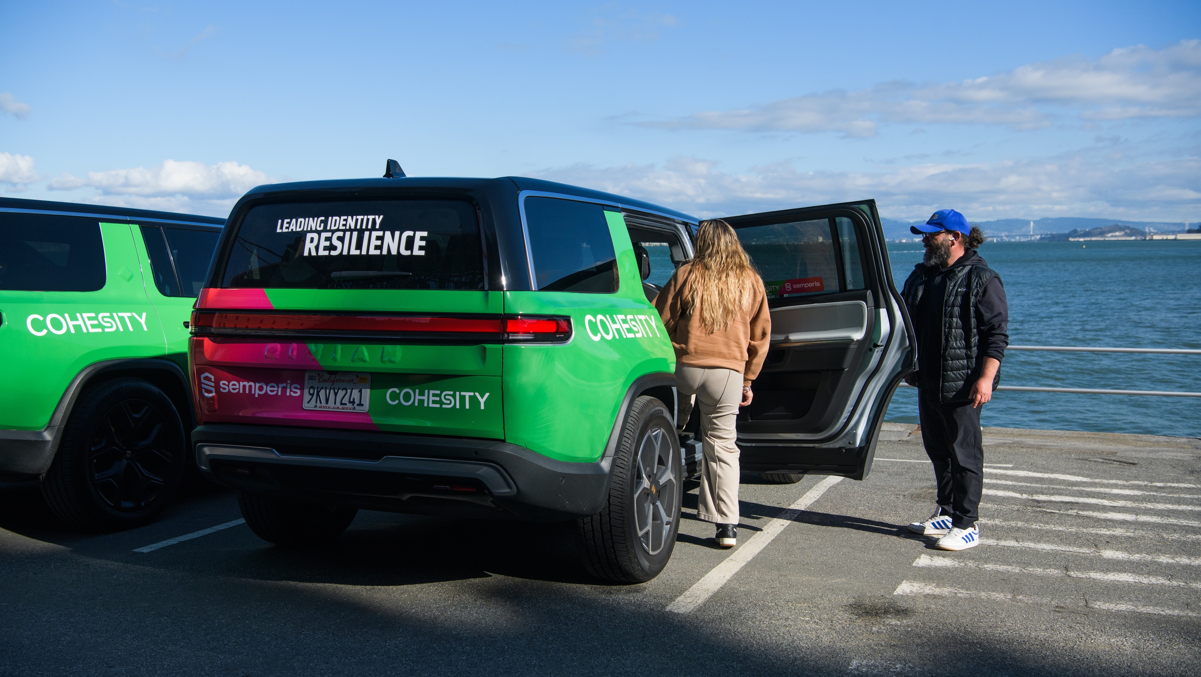 Cohesity wrapped car OOH campaign in San Francisco via GOOD TRAFFIC