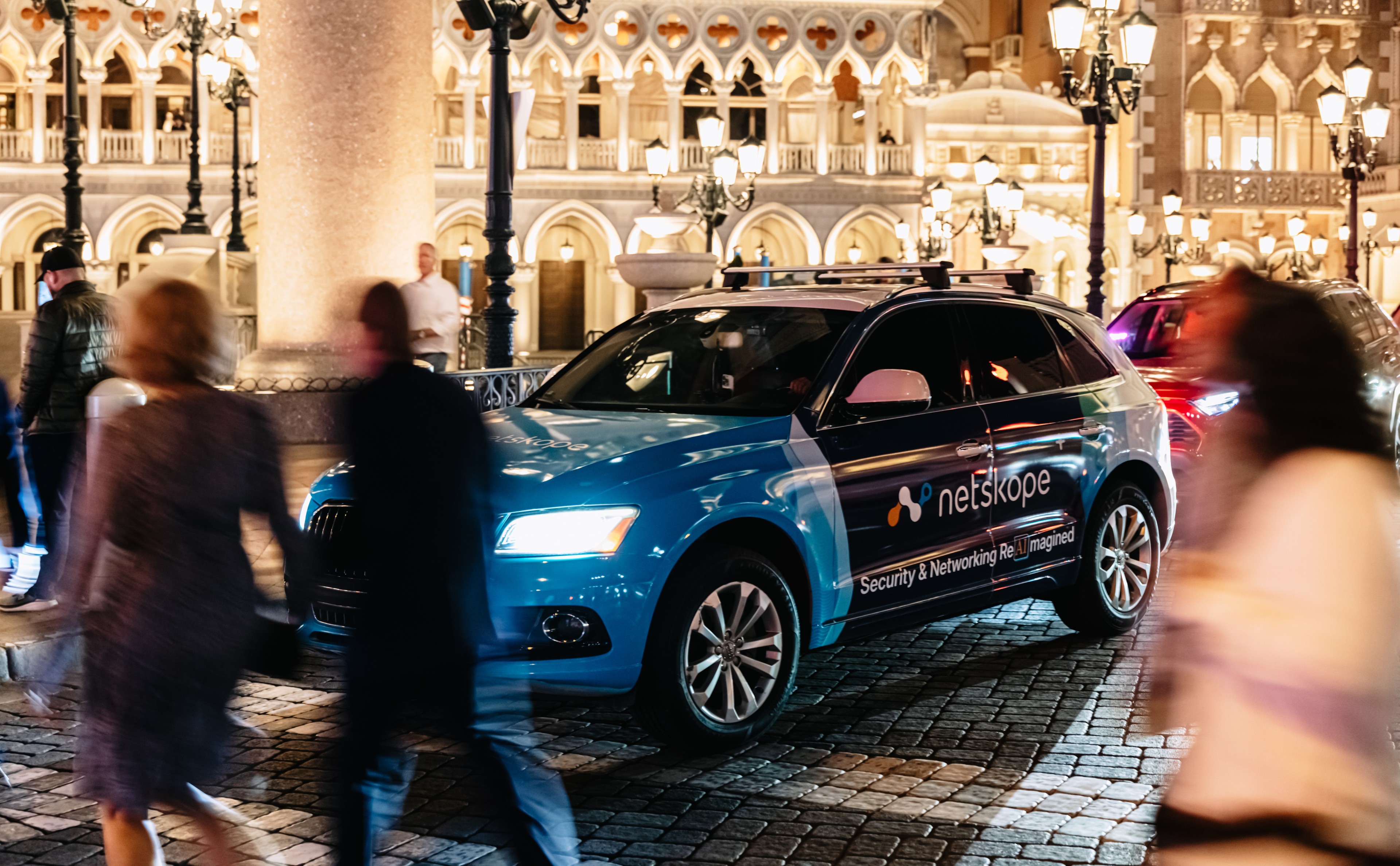 Netskope wrapped car OOH campaign in Las Vegas via GOOD TRAFFIC