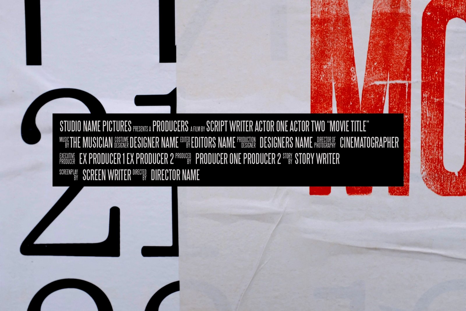 Abstract short film photograph