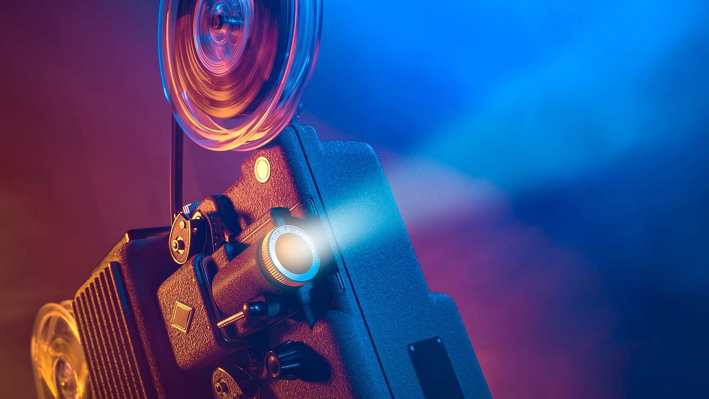 Film Projector in Neon Colours