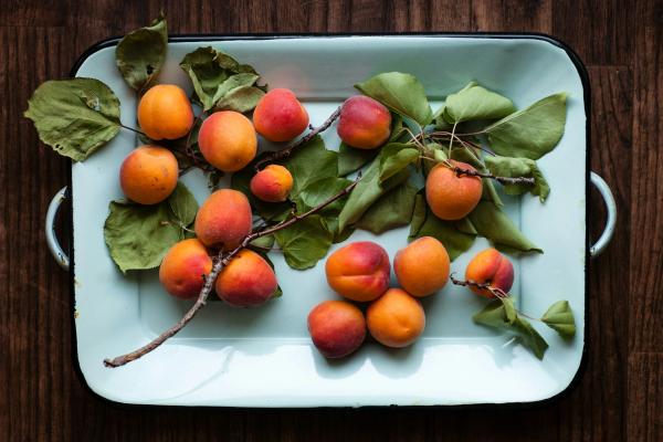 Abricots dans un plats de cuisine