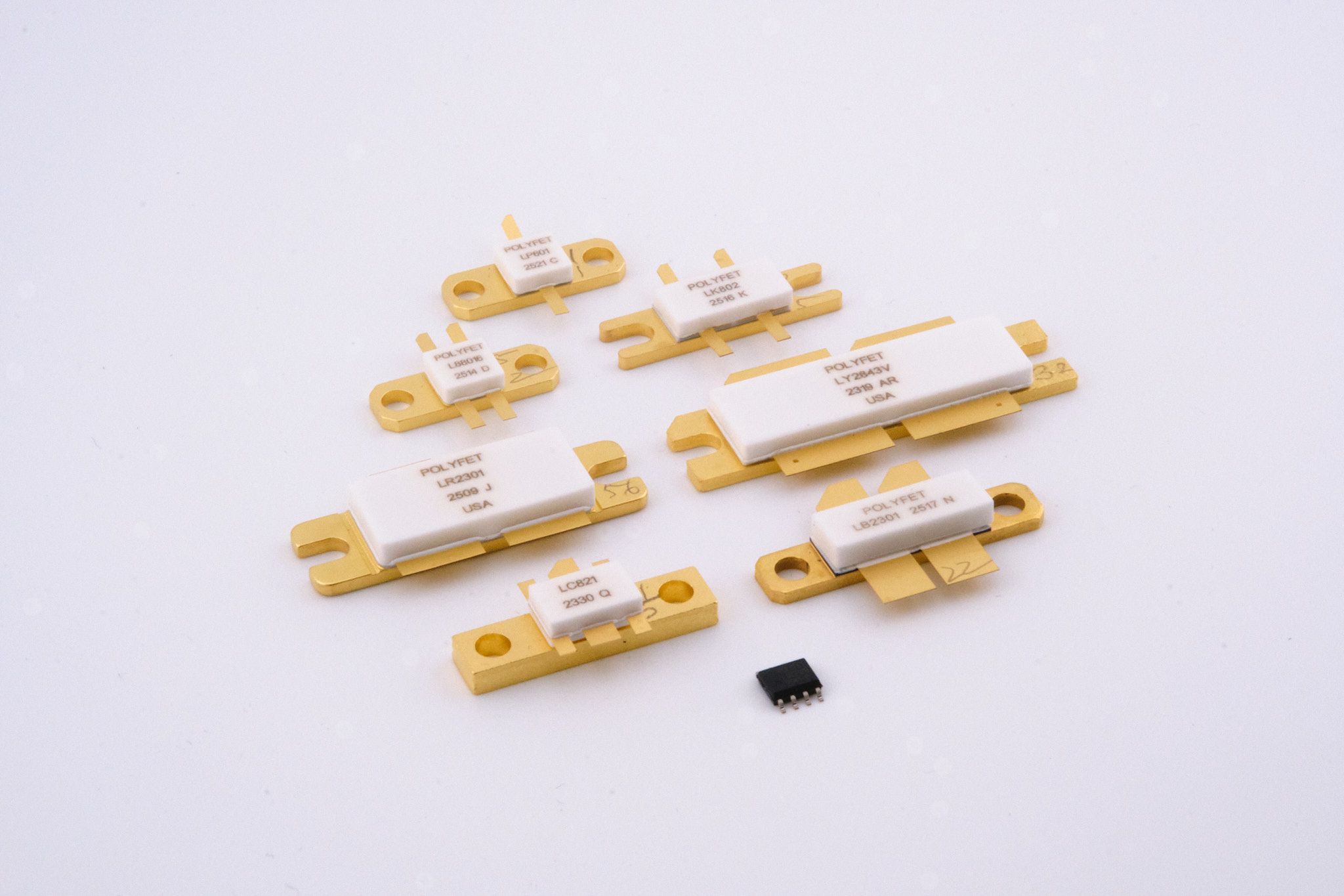 Sets of LDMOS transistors